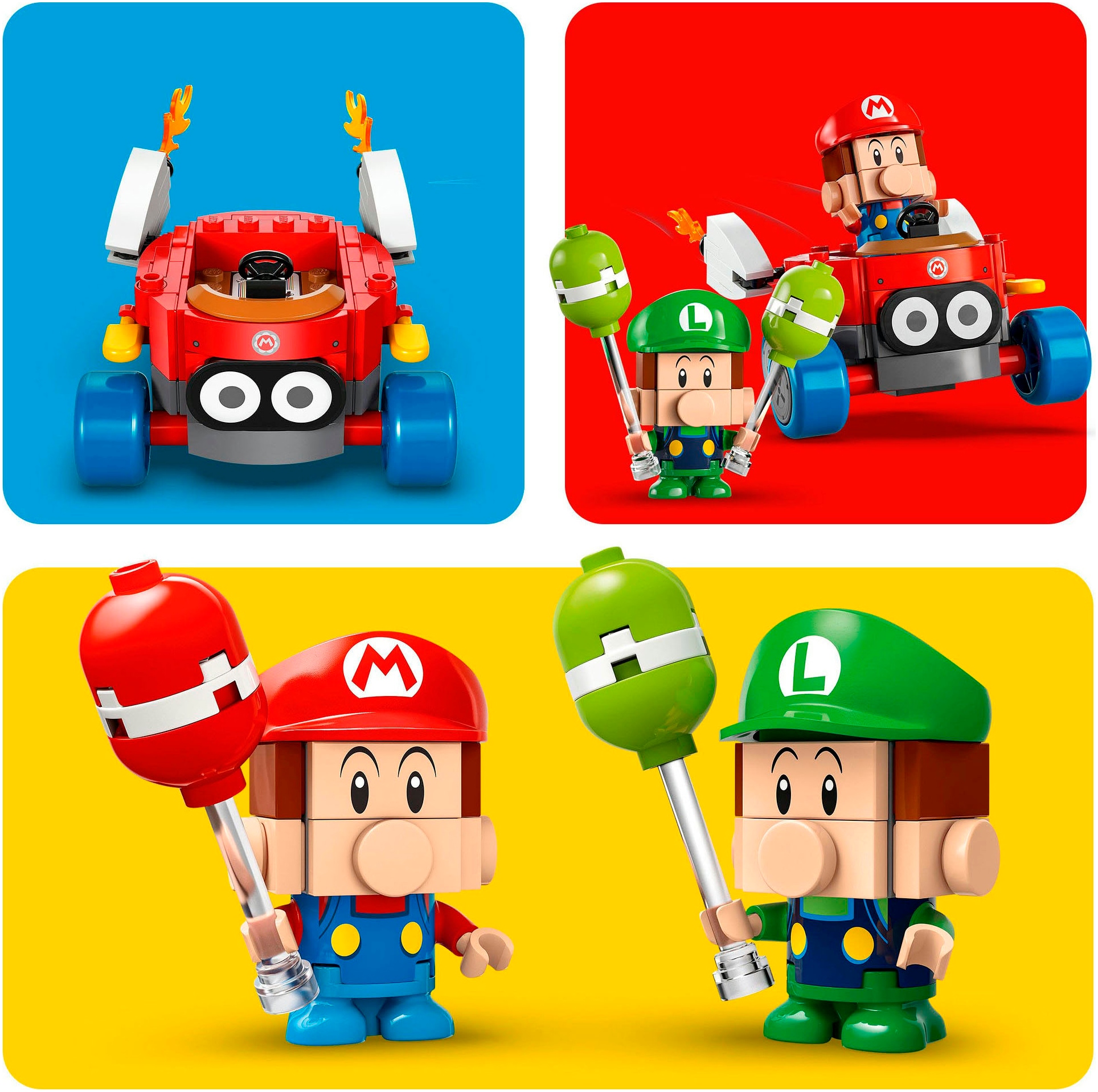 LEGO® Pions de construction »Mario Kart™ – Baby Mario vs. Baby Luigi (72034), LEGO Super Mario« Made in Europe