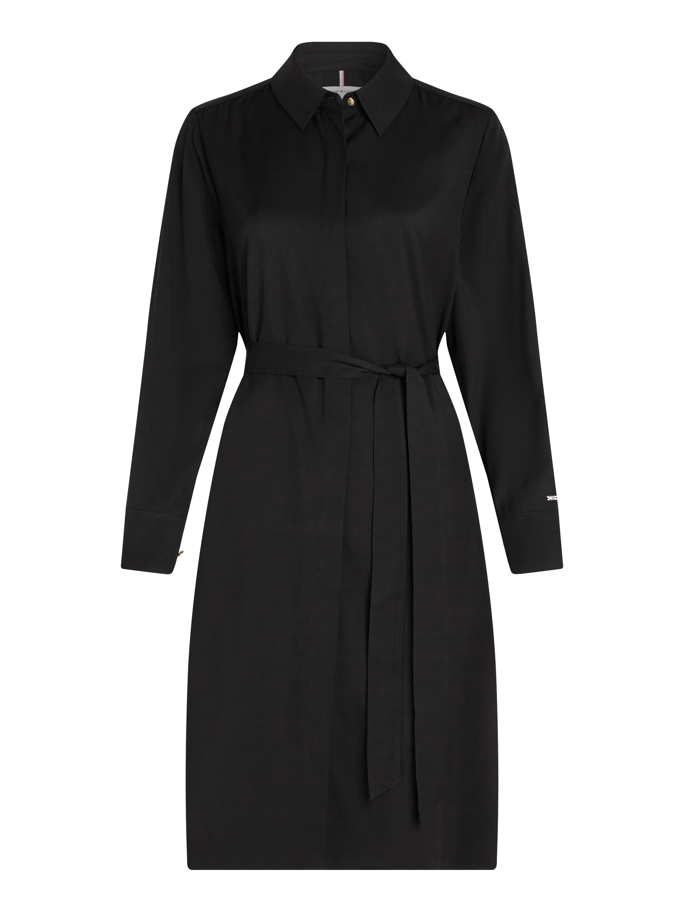 Tommy Hilfiger Hemdblusenkleid »FLUID VISCOSE SHIRT DRESS«, fliessende Viskose Qualität