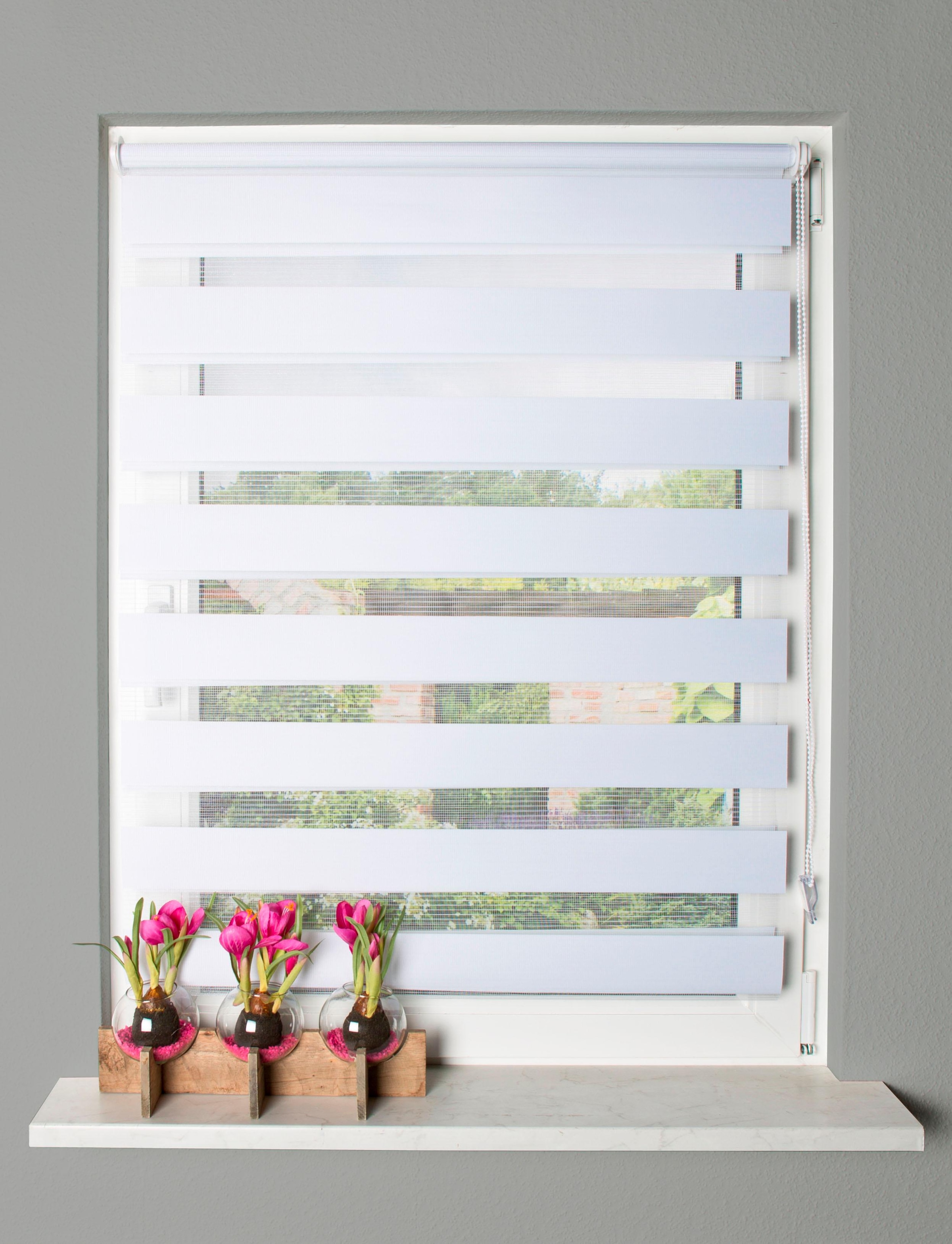 Image of HOME WOHNIDEEN Doppelrollo »STRIPES«, Lichtschutz, ohne Bohren bei Ackermann Versand Schweiz