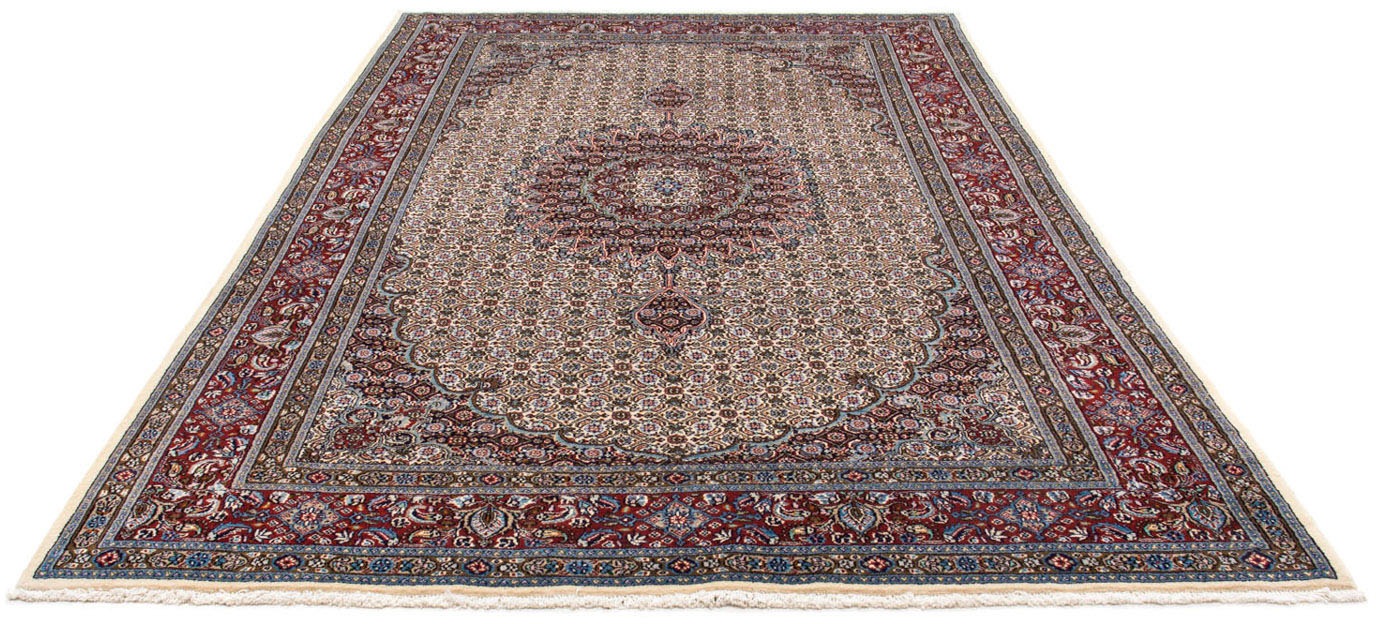 Image of morgenland Hochflor-Läufer »Moud Medaillon Beige 295 x 77 cm«, rechteckig, 1 mm Höhe, Unikat mit Zertifikat bei Ackermann Versand Schweiz