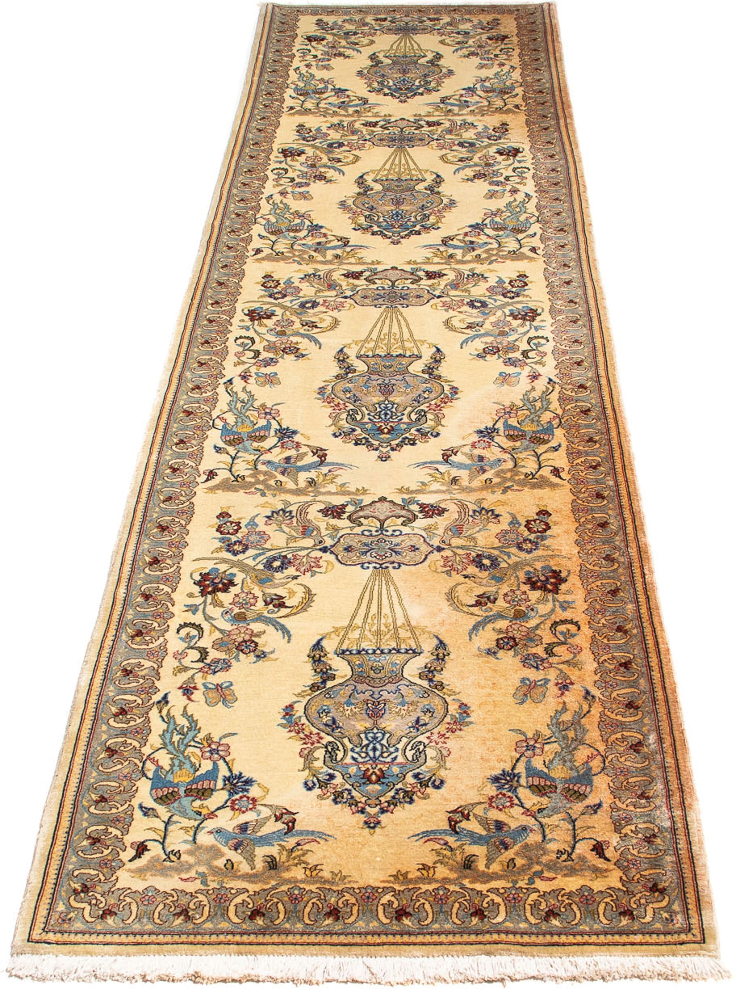 Image of morgenland Orientteppich »Perser - Royal - 292 x 70 cm - beige«, rechteckig, 10 mm Höhe, Wohnzimmer, Handgeknüpft, Einzelstück mit Zertifikat bei Ackermann Versand Schweiz