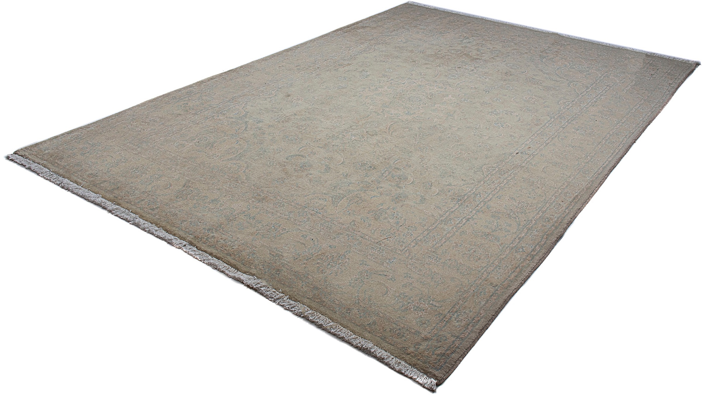 Image of morgenland Orientteppich »Perser - Nain - 300 x 198 cm - dunkelgrau«, rechteckig, 10 mm Höhe, Wohnzimmer, Handgeknüpft, Einzelstück mit Zertifikat bei Ackermann Versand Schweiz