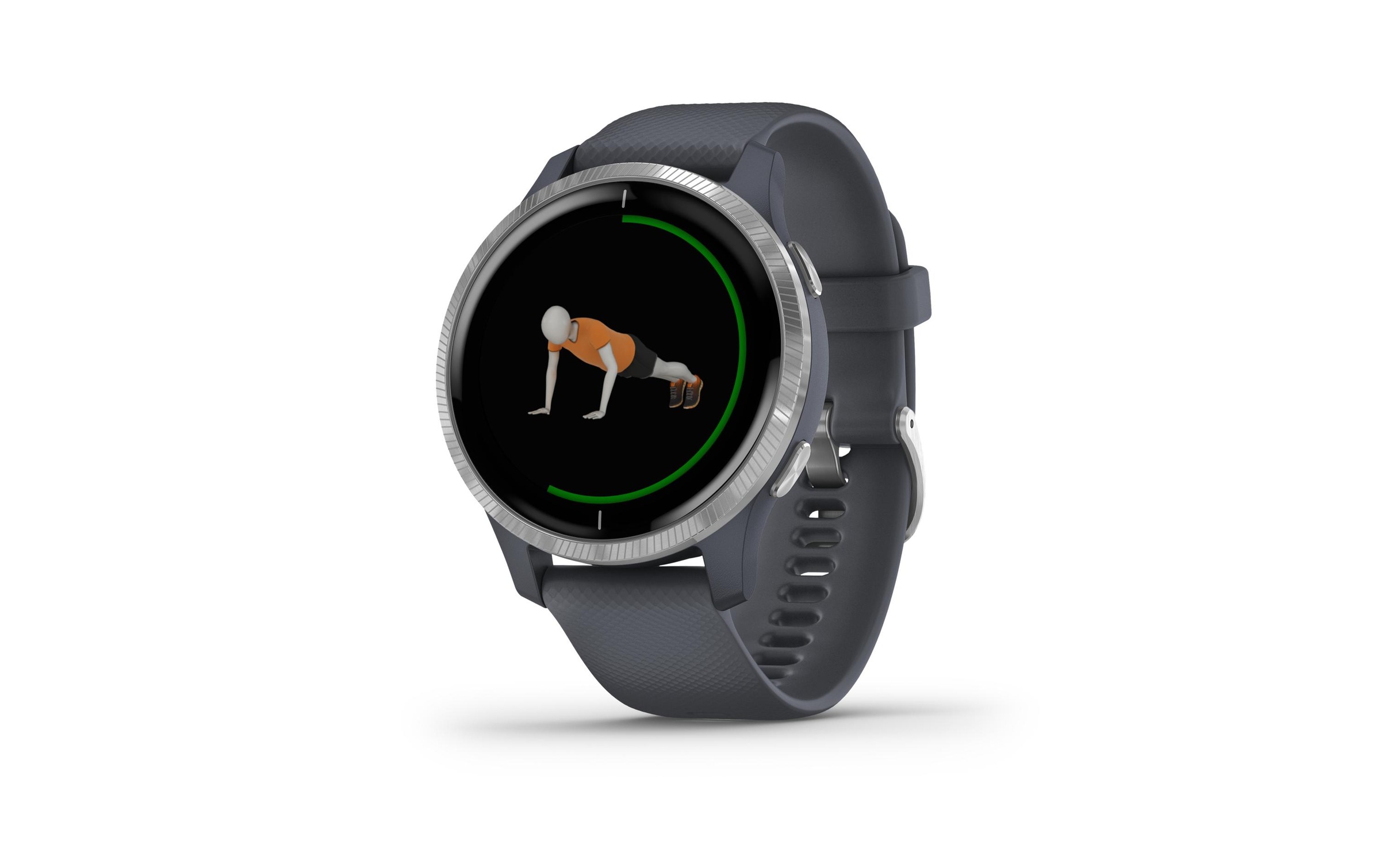 Garmin Smartwatch »Venu Silberfarben/Grau«