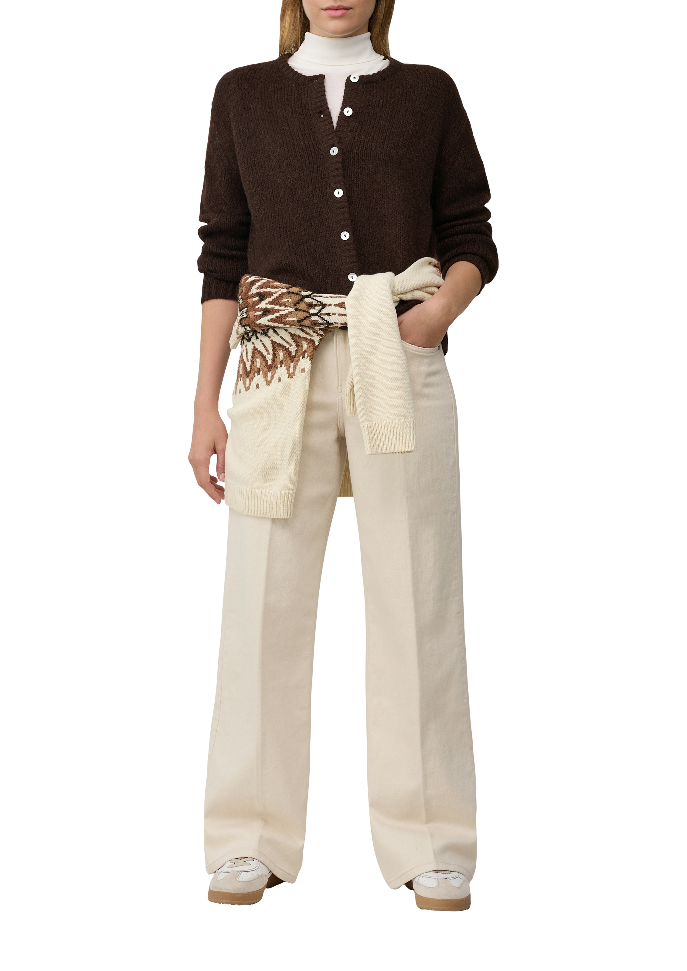 s.Oliver Strickjacke mit Rippbündchen