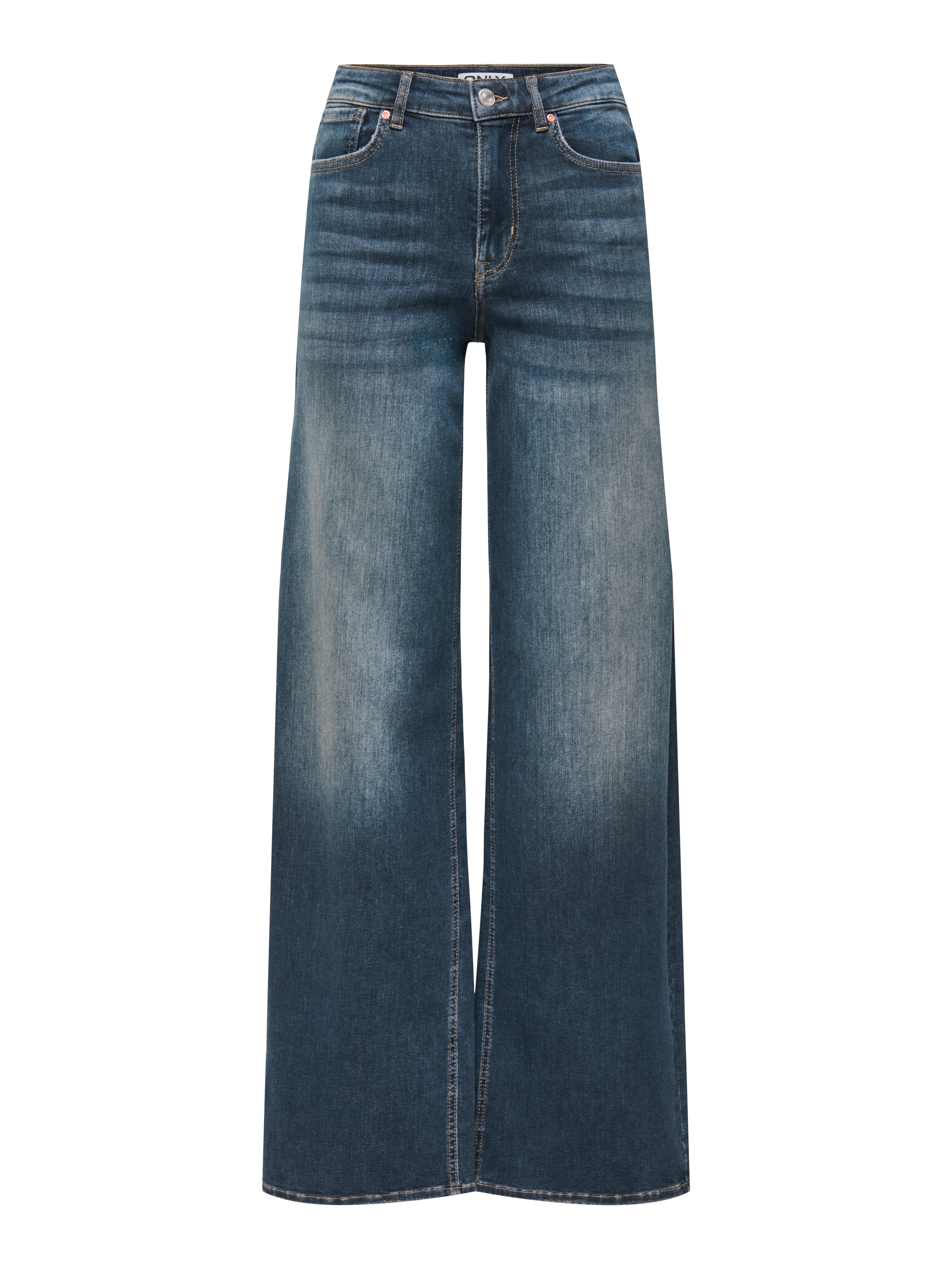 ONLY High-waist-Jeans »ONLMADISON BLUSH HW WIDE DNM DOT529 NOOS« Baumwollmischung, wide fit