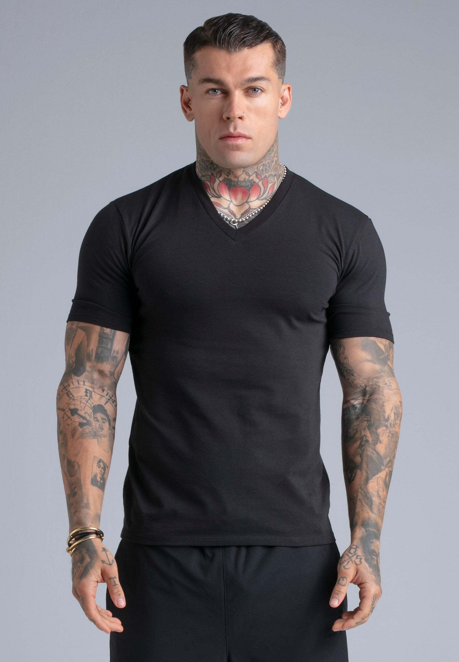 Siksilk T-Shirt »Siksilk T-Shirt V-Neck«