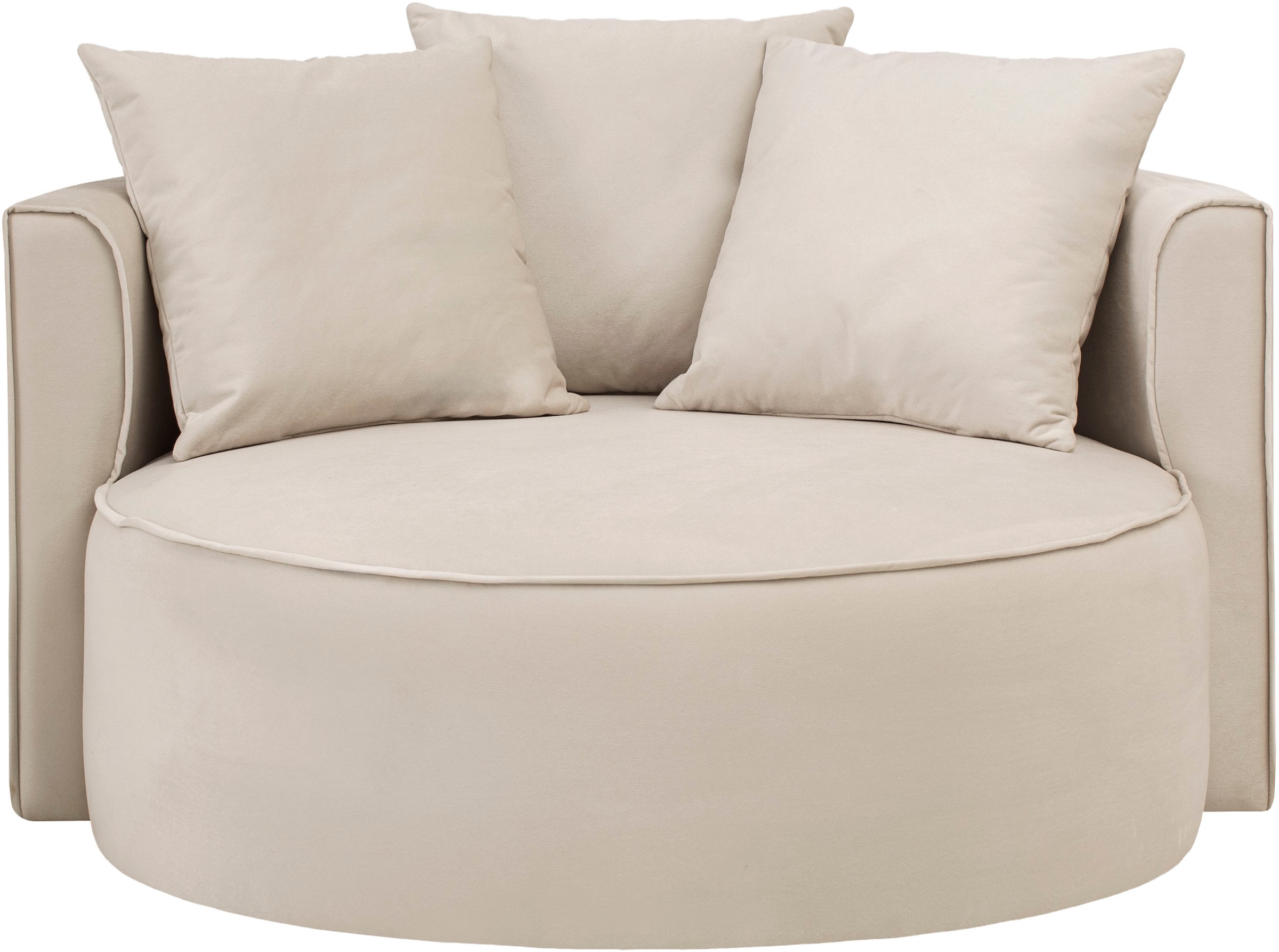 LeGer Home by Lena Gercke XXL-Sessel »Isalie, Lesesessel, Loveseat, inklusive Zierkissen«, extra grosse Sitzfläche, optional mit Hocker, moderne Farben