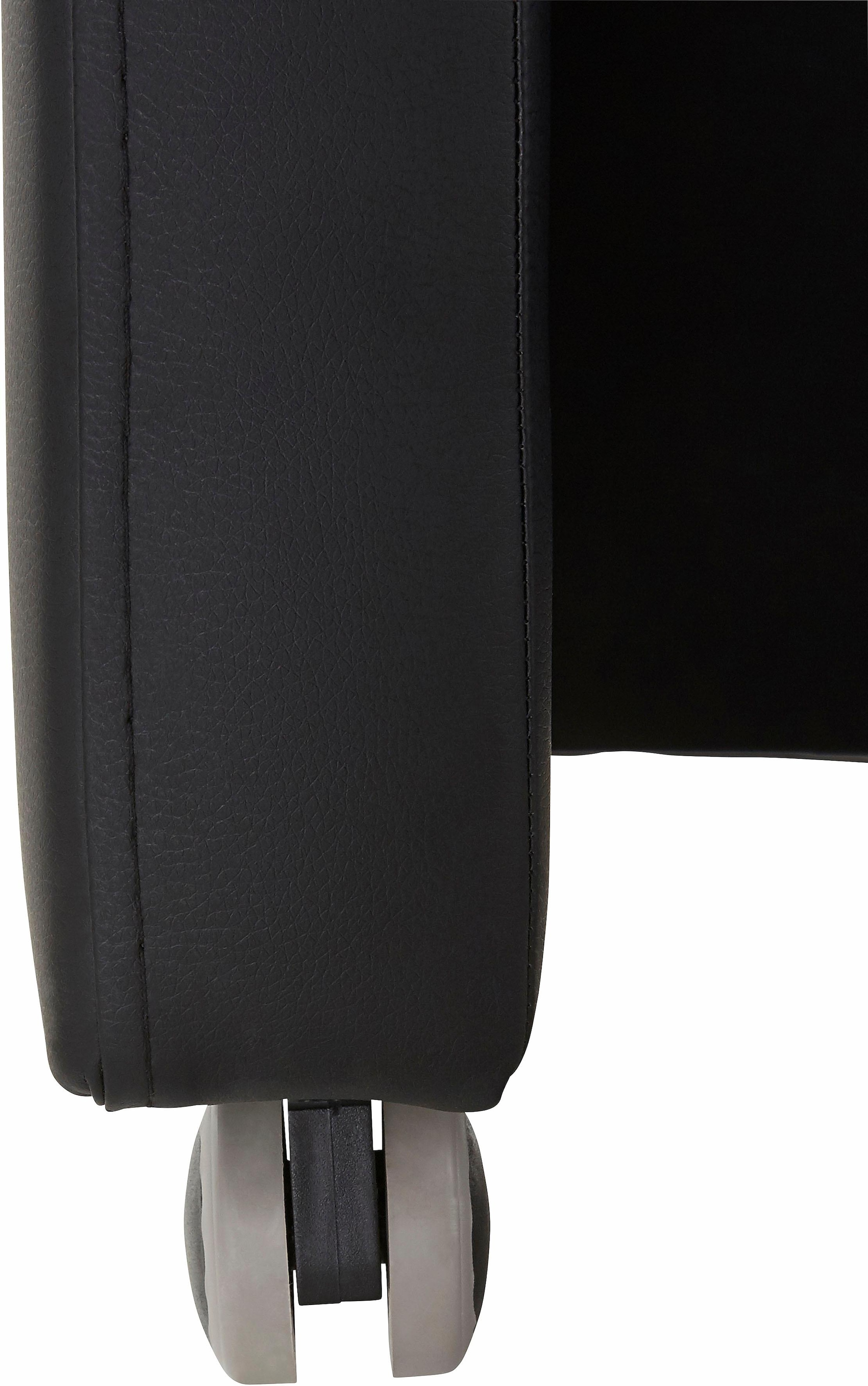 exxpo - sofa fashion Sessel »Costa, Loungesessel, Hochlehnsessel,  auf Rollen, Komfortsitzhöhe 53cm« kompakt und bequem, Breite 52 cm