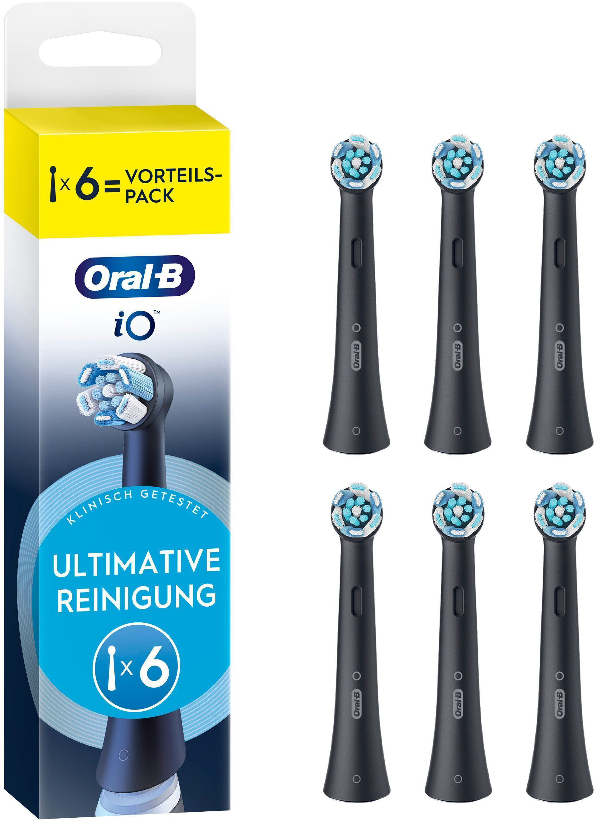 Oral-B Aufsteckbürsten "iO Ultimative Reinigung" für fortgeschrittene Tiefenreinigung und Plaque-Entfernung