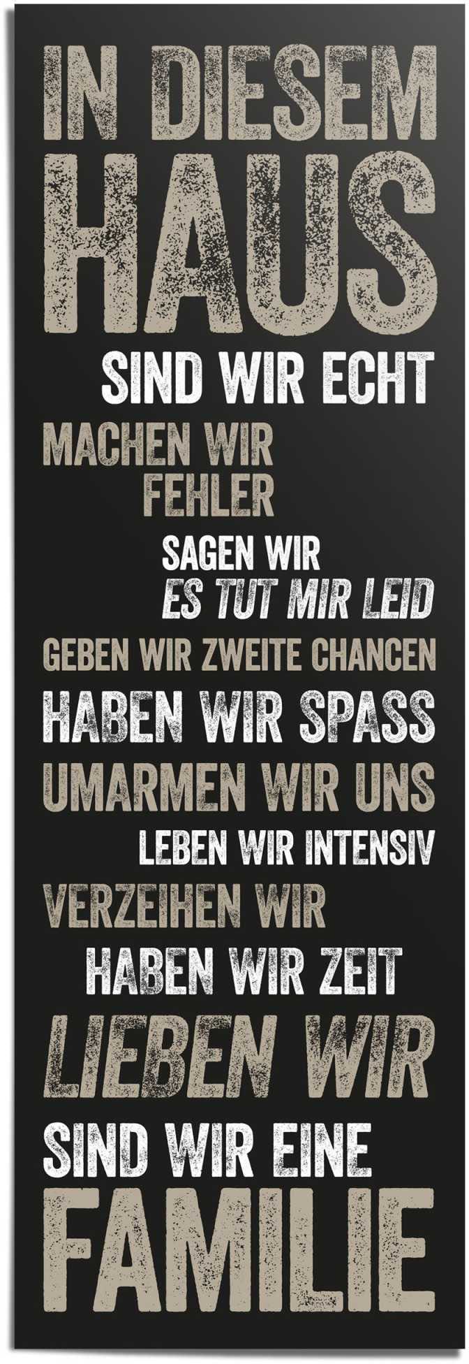 Image of Reinders Poster "In diesem Haus" 1 Stk. tlg.