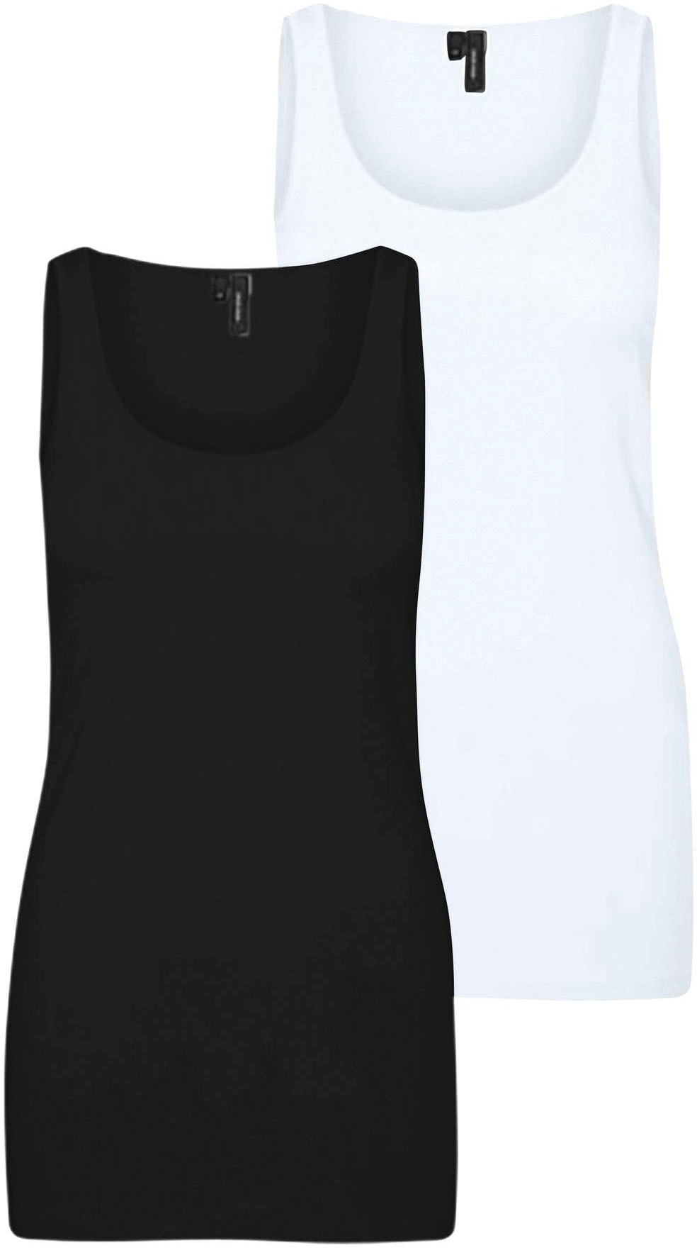 Vero Moda Tanktop »VMMAXI MY SOFT LONG TANK TOP 2-PACK«, (Packung, 2 tlg.)