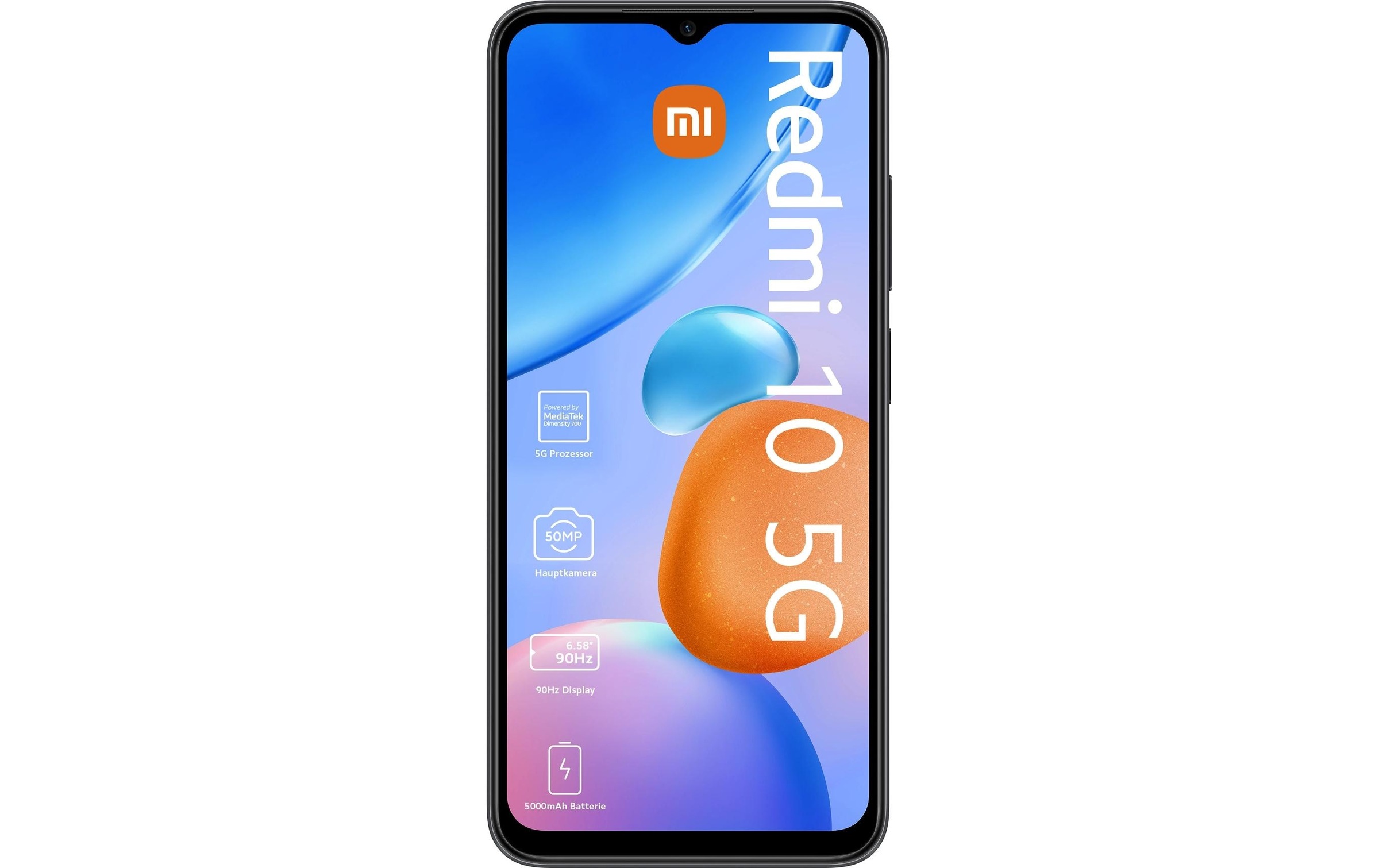 Xiaomi Smartphone »10 5G 64 GB Graphite Gray«, Schwarz, 16,64 cm/6,58 Zoll, 64 GB Speicherplatz, 50 MP Kamera