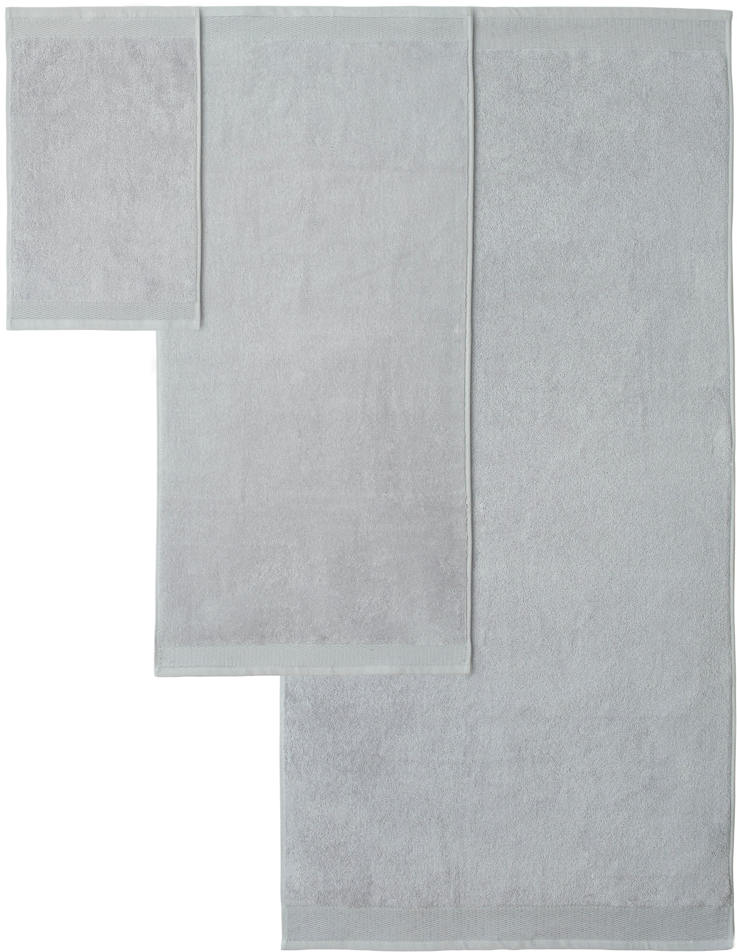 GOODproduct Set de serviettes »Fenya, flauschig und weich, Premium Handtücher, 550 gr/m²« Set 6 cuis Frottee en feutre mit Bordüre, Set, 100% Baumwolle, Hotel-Qualität, 5 Jahre Garantie