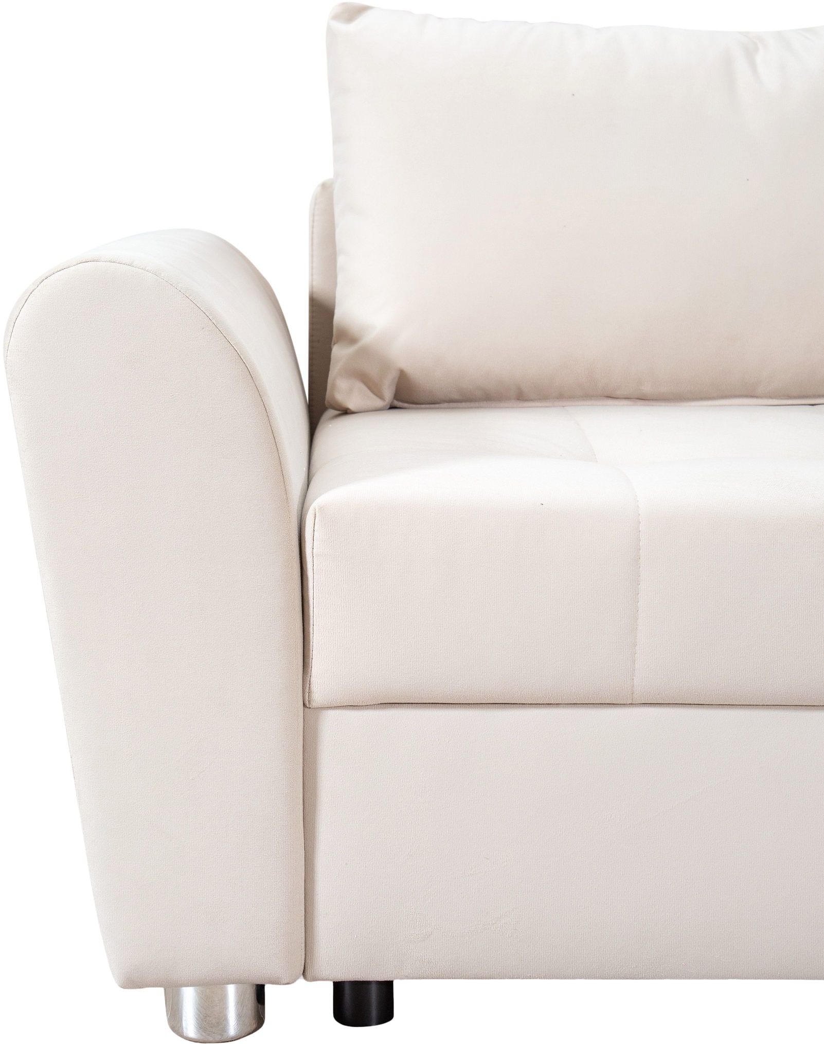 COLLECTION AB Ecksofa »Jana L-Form«, inkl. Bettfunktion,Bettkasten und Bonnelfederkern