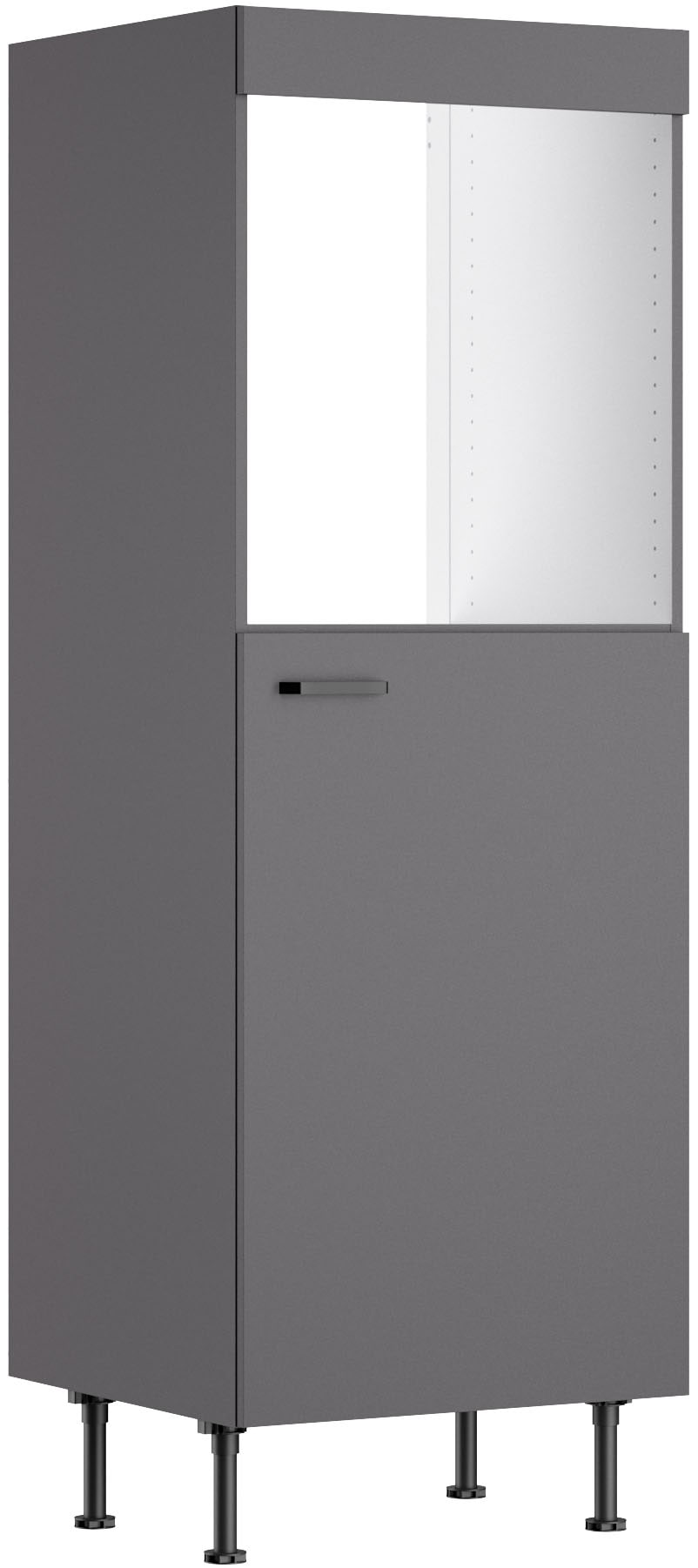Image of KOCHSTATION Backofenumbauschrank "KS-Paula" 60 cm breit, 176 cm hoch, mit 1 festen Blende, 1 Tür, 2 Einlegeböden