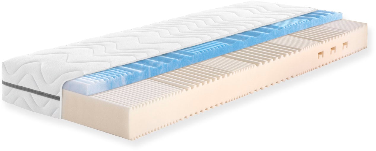 Image of fan Komfortschaummatratze "Solina Top KS, Wendematratzen 90x200 cm, 140x200 und mehr" 22 cm hoch 1-tlg., 1 Stk. tlg. Gelart-Hypersoftschaumauflage 4 cm hoch, atmungsaktiv, ergonomisch