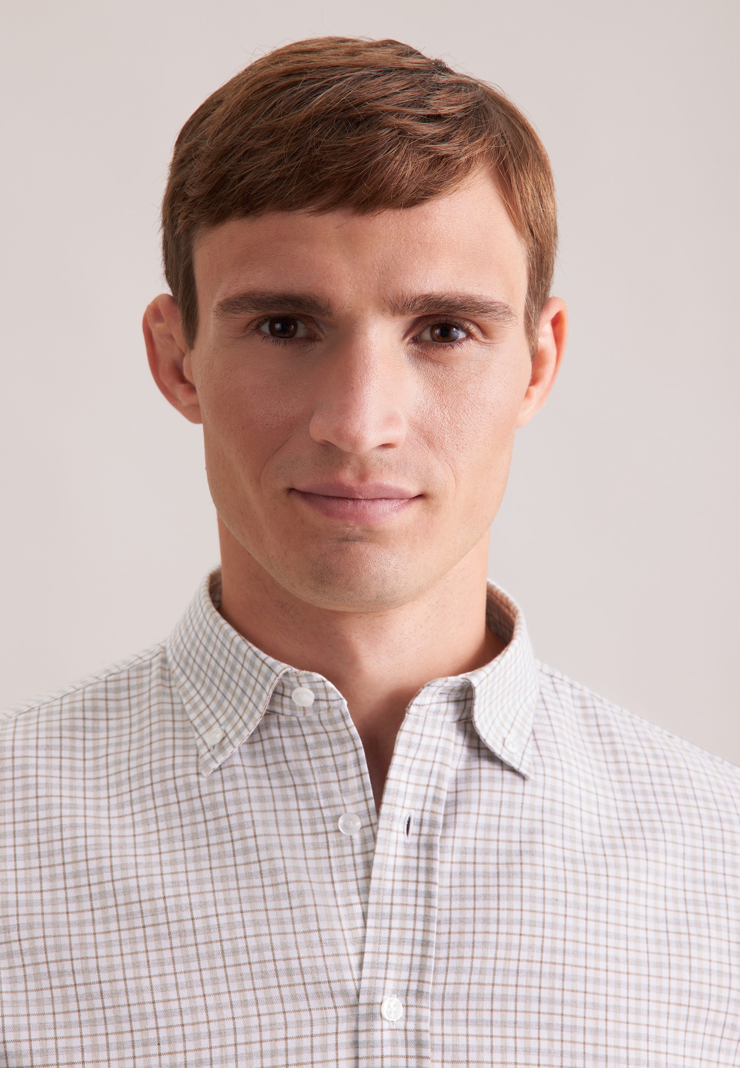 seidensticker Flanellhemd »Schwarze Rose« Slim 1/1 Button-Down-Kragen Karo