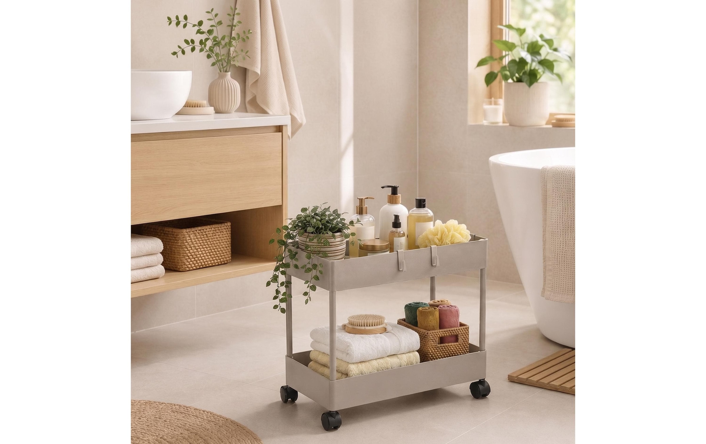 relaxdays Chariot de cuisine »39.5 x 38 x 21,5 cm«