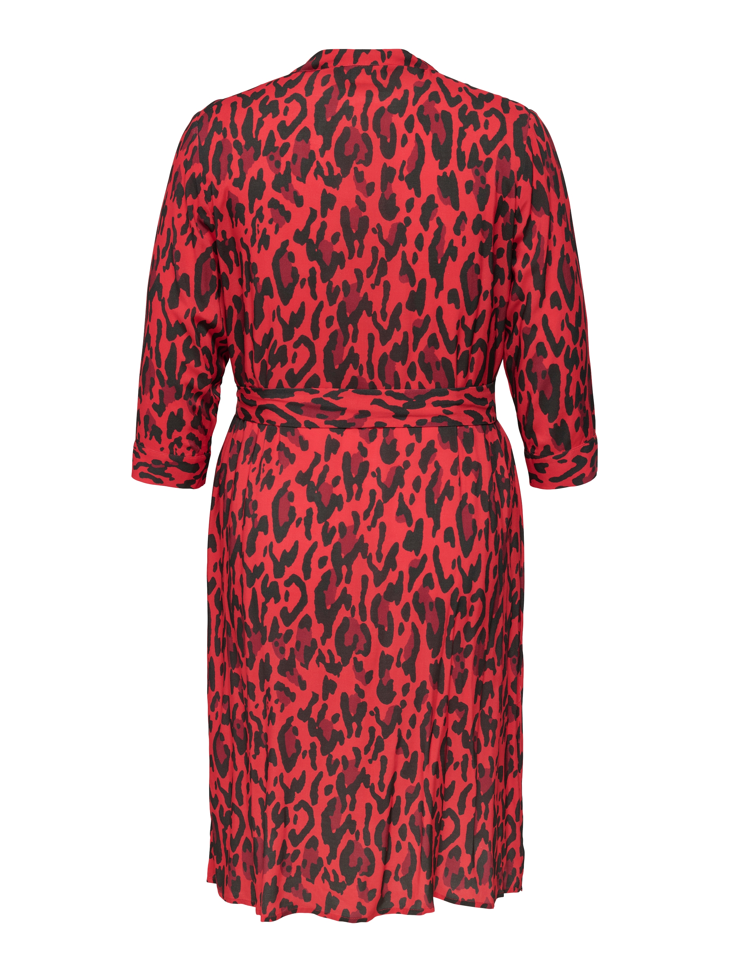 ONLY CARMAKOMA Druckkleid »CARHARMONY LIFE 3/4 BLK DRESS AOP BS«