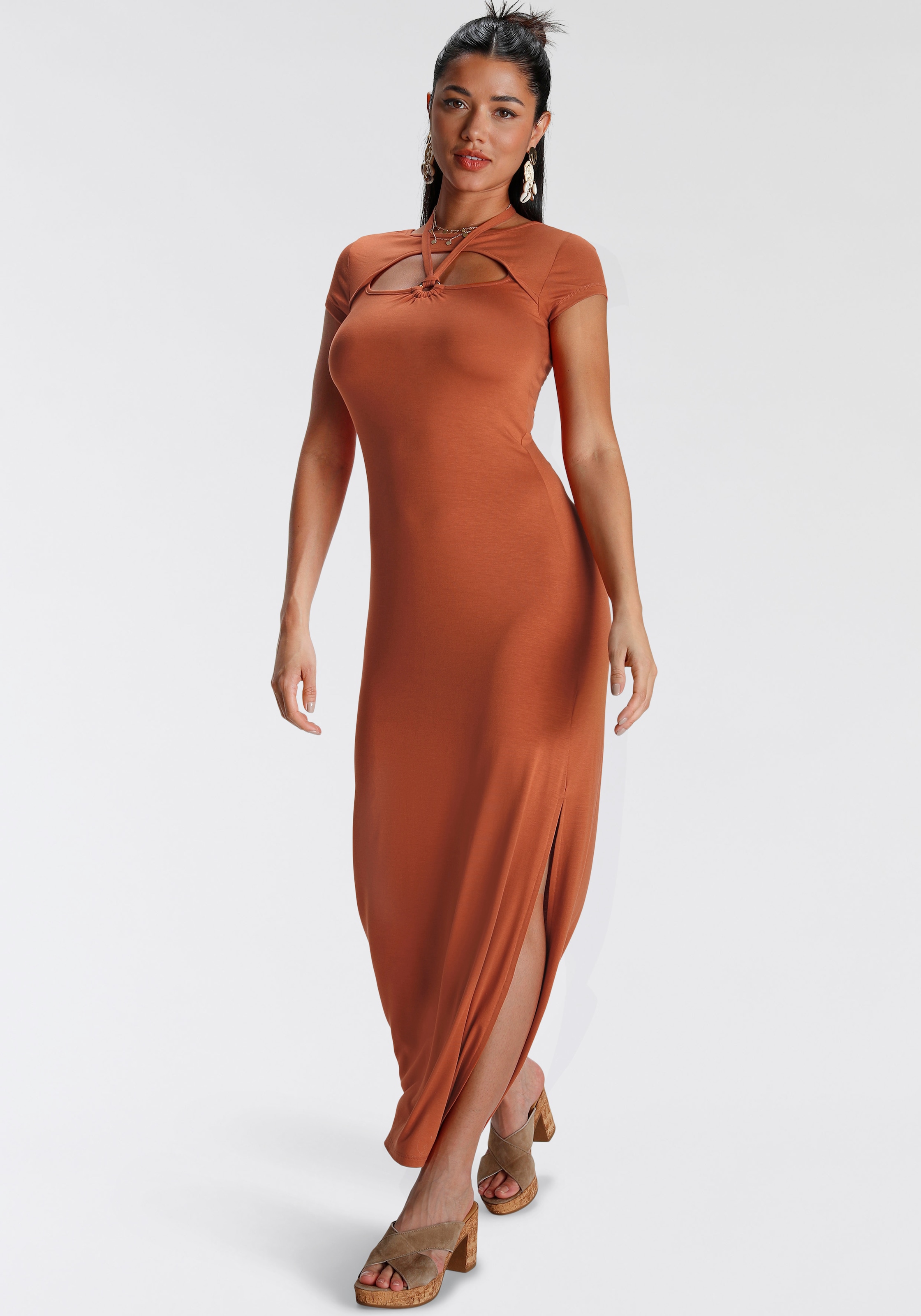 Melrose Maxikleid, mit Seitenschlitz - NEUE KOLLEKTION kaufen