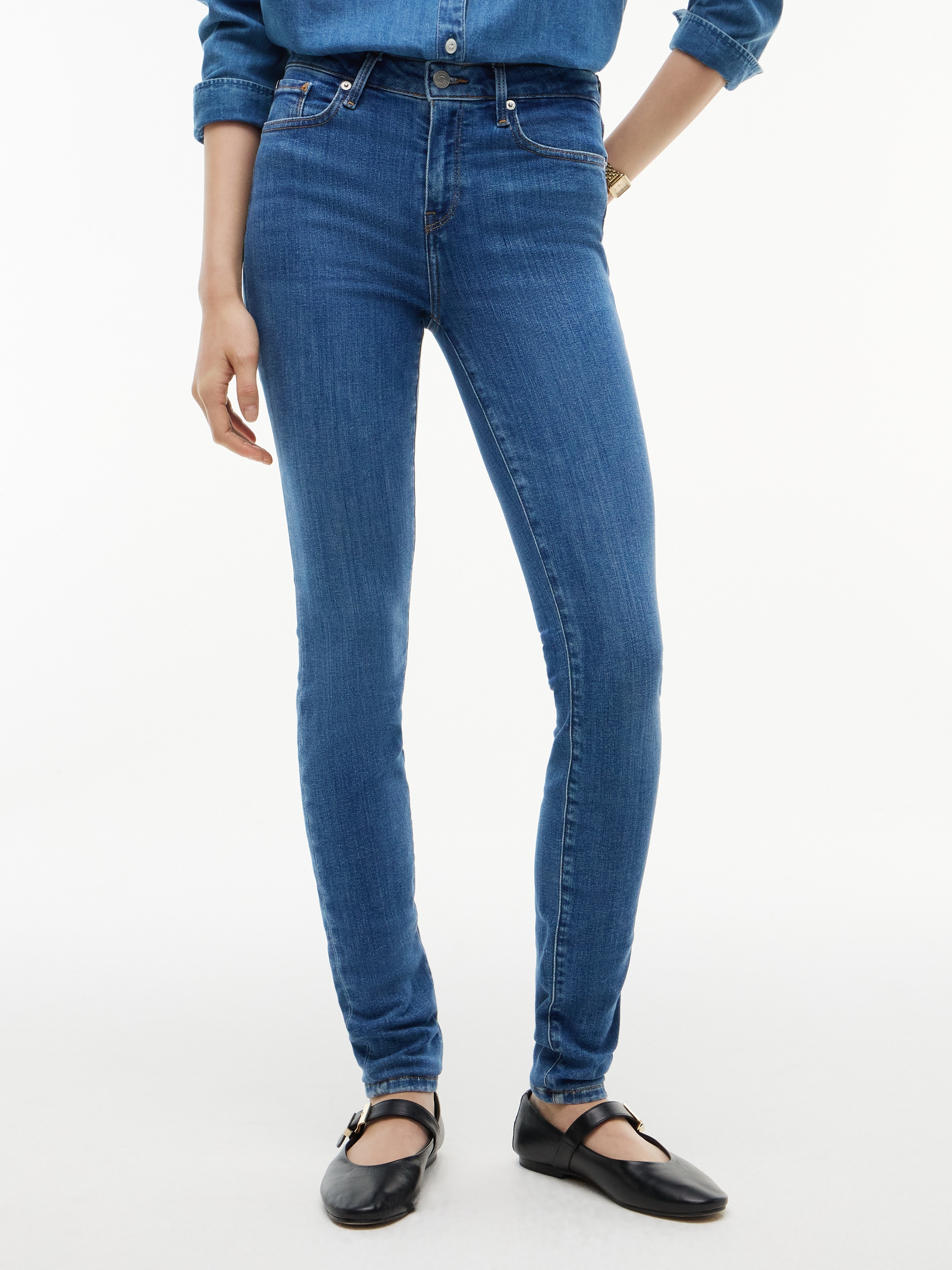 Tommy Hilfiger Jeans skinny »HERITAGE COMO SKINNY RW« avec badge logo Tommy Hilfiger, style 5 poches