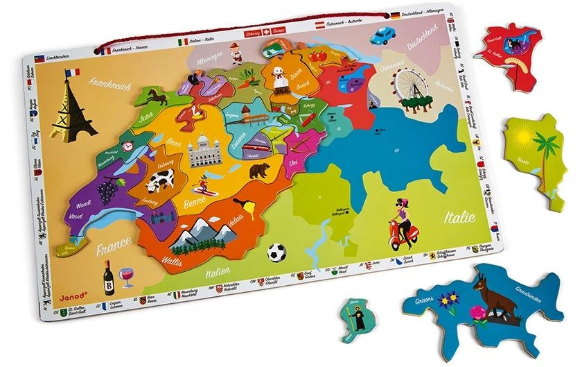 Image of Janod Puzzle »Magnettkarte«, (24 tlg.) bei Ackermann Versand Schweiz