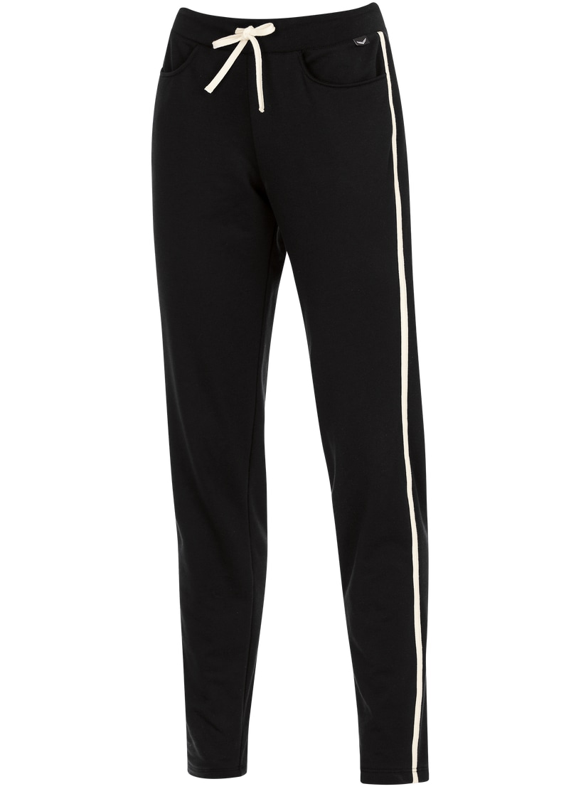 Trigema Jerseyhose »TRIGEMA Sweathose mit Seitenstreifen«, (1 tlg.)