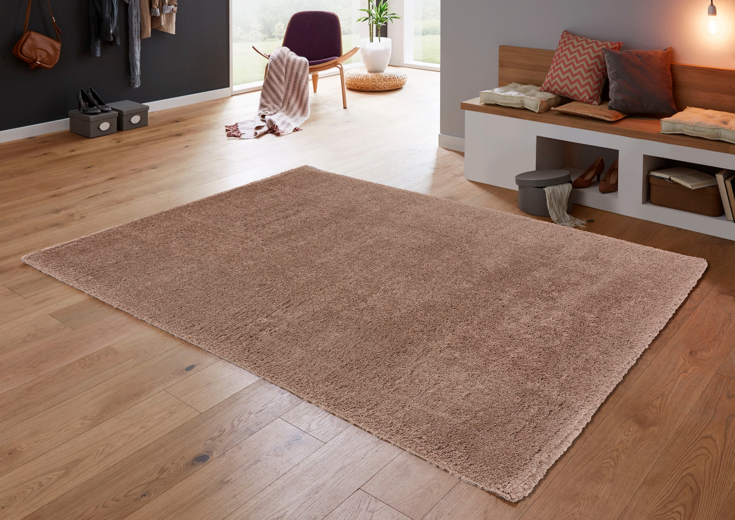 ASTRA Hochflor-Teppich »New Livorno«, rechteckig, 30 mm Höhe, Kurzflor, Wohnzimmer