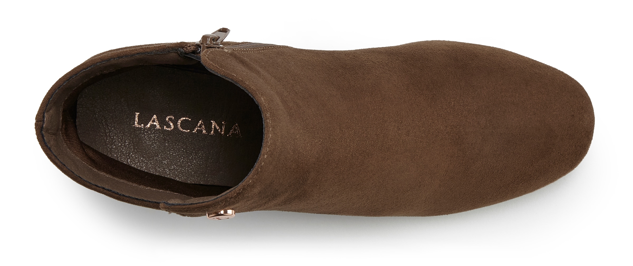 LASCANA Stiefelette, mit bequemen Blockabsatz, Ankle Boots, Stiefel VEGAN