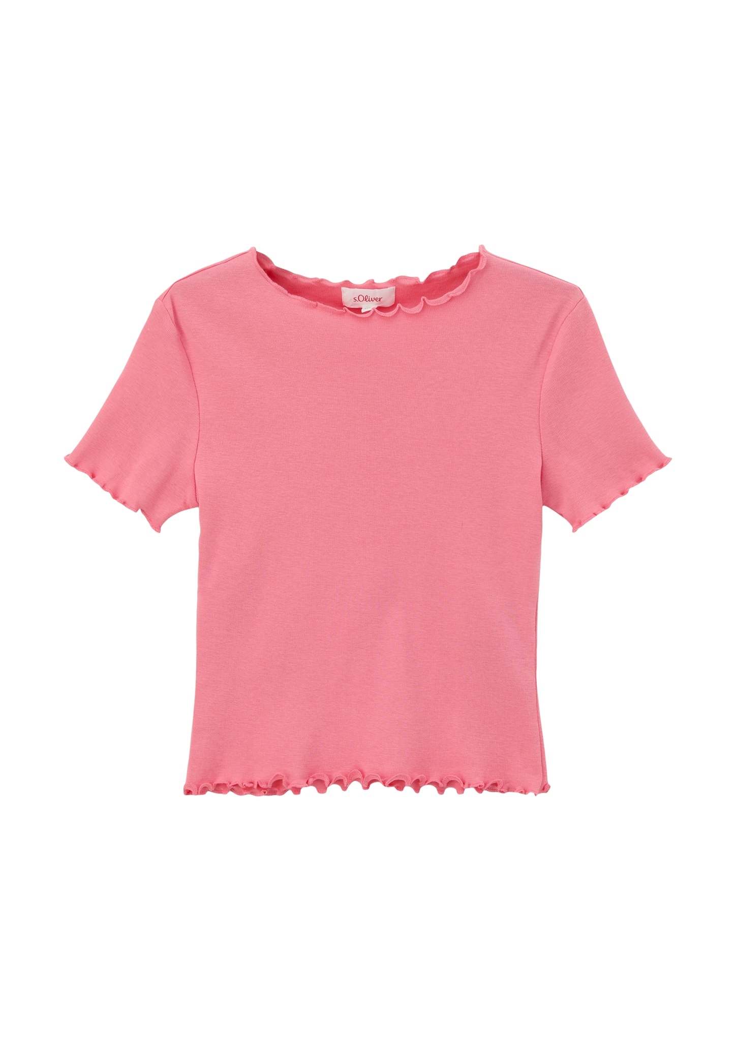 s.Oliver Junior T-Shirt, mit Rollsaum