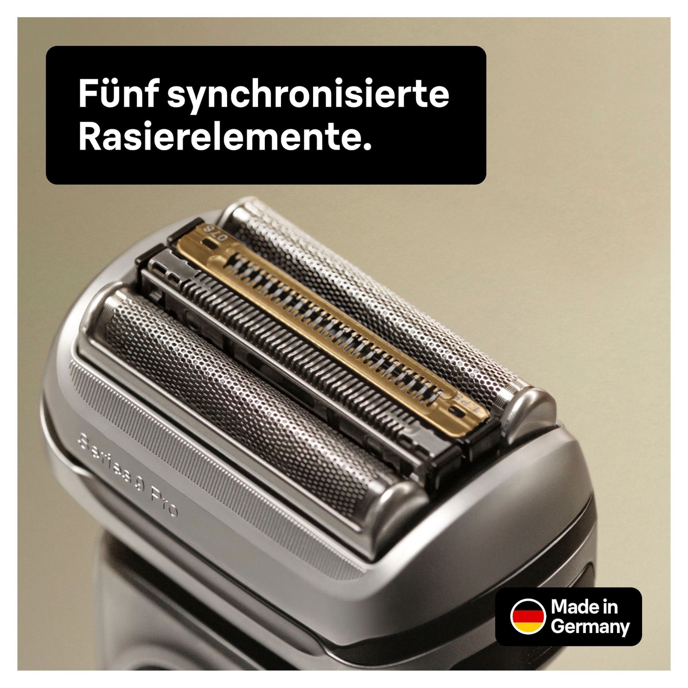 Braun Elektrorasierer »Series 9 Pro 9466cc«, 5-Stufen-Reinigungs- und Ladestation, 1 St. Aufsätze, Wet&Dry, 4+1 Scherkopf