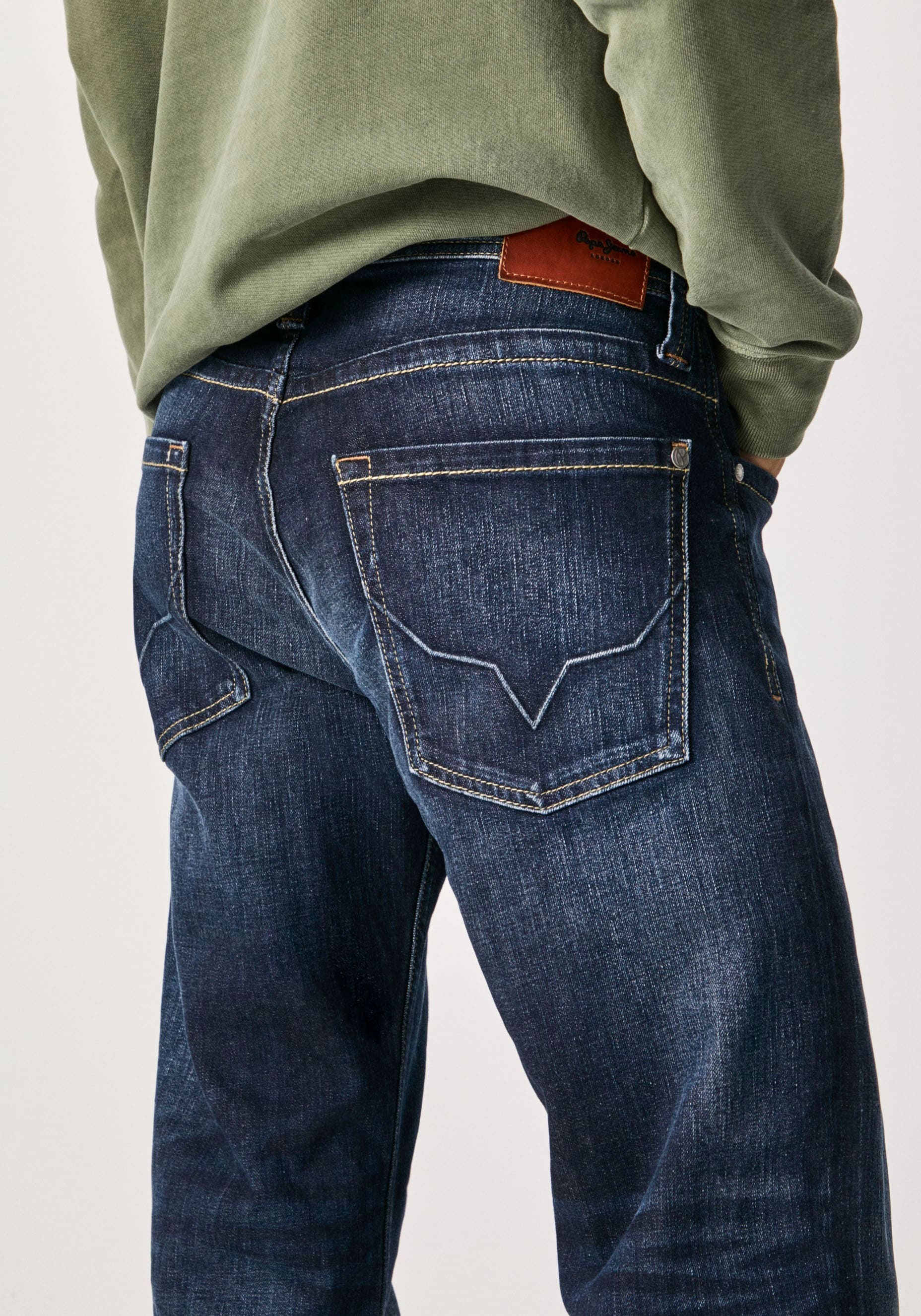 Pepe Jeans Straight-Jeans »KINGSTON ZIP«, in 5-Pocket-Form