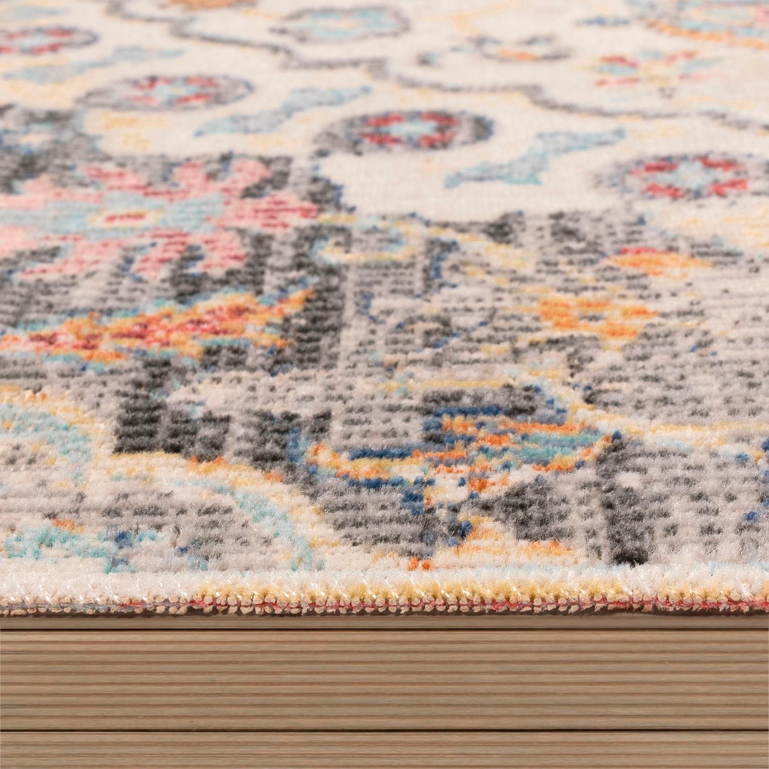 Paco Home Teppich »Torres 271«, rechteckig, 8 mm Höhe, Kurzflor, Orient-Optik, Vintage Design, In- und Outdoor geeignet