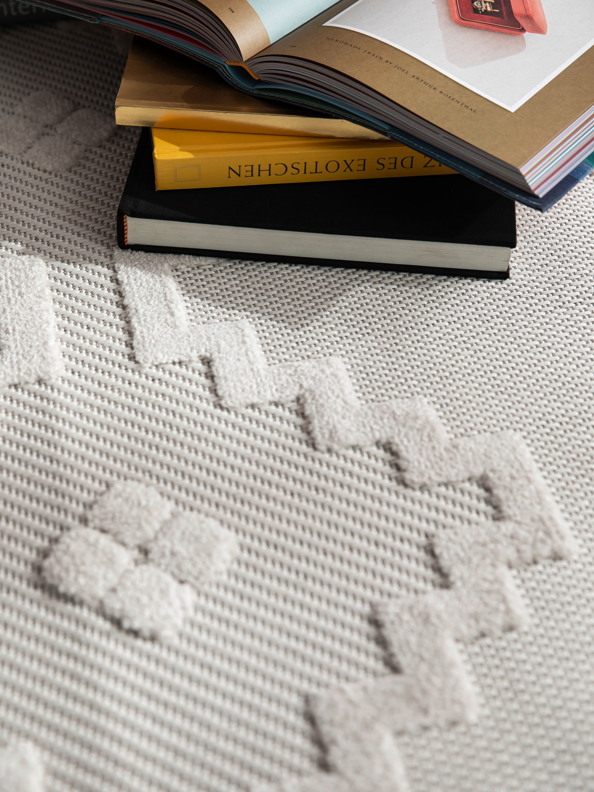 SCHÖNER WOHNEN-Kollektion Tapis »Summer 6352« Rectangulaire 6 mm Höhe In- und Outdoor geeignet, Hoch Tief Struktur, Robuster Teppich