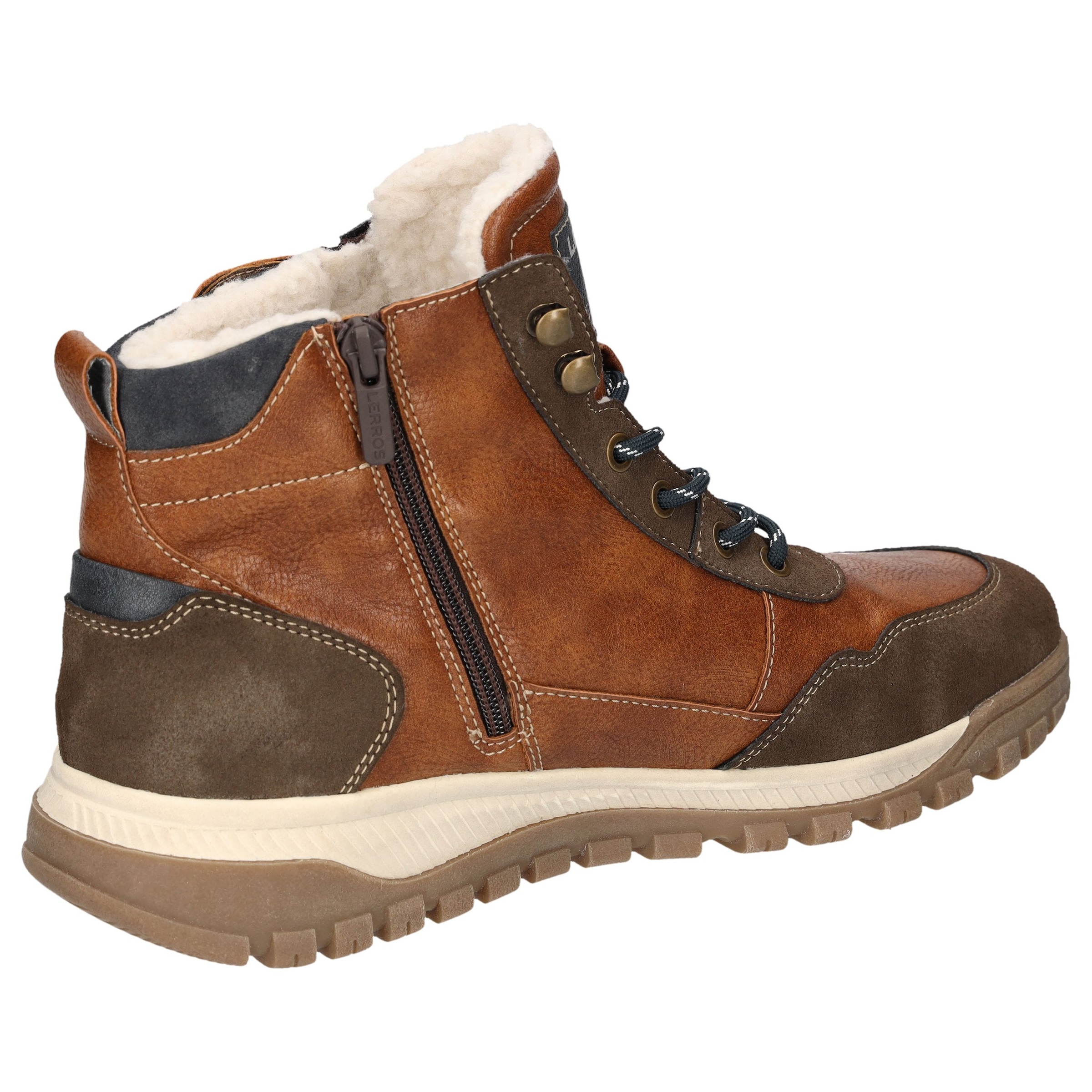 LERROS Bottes d'hiver  Bottes à lacets, bottes d'extérieur avec doublure chaude