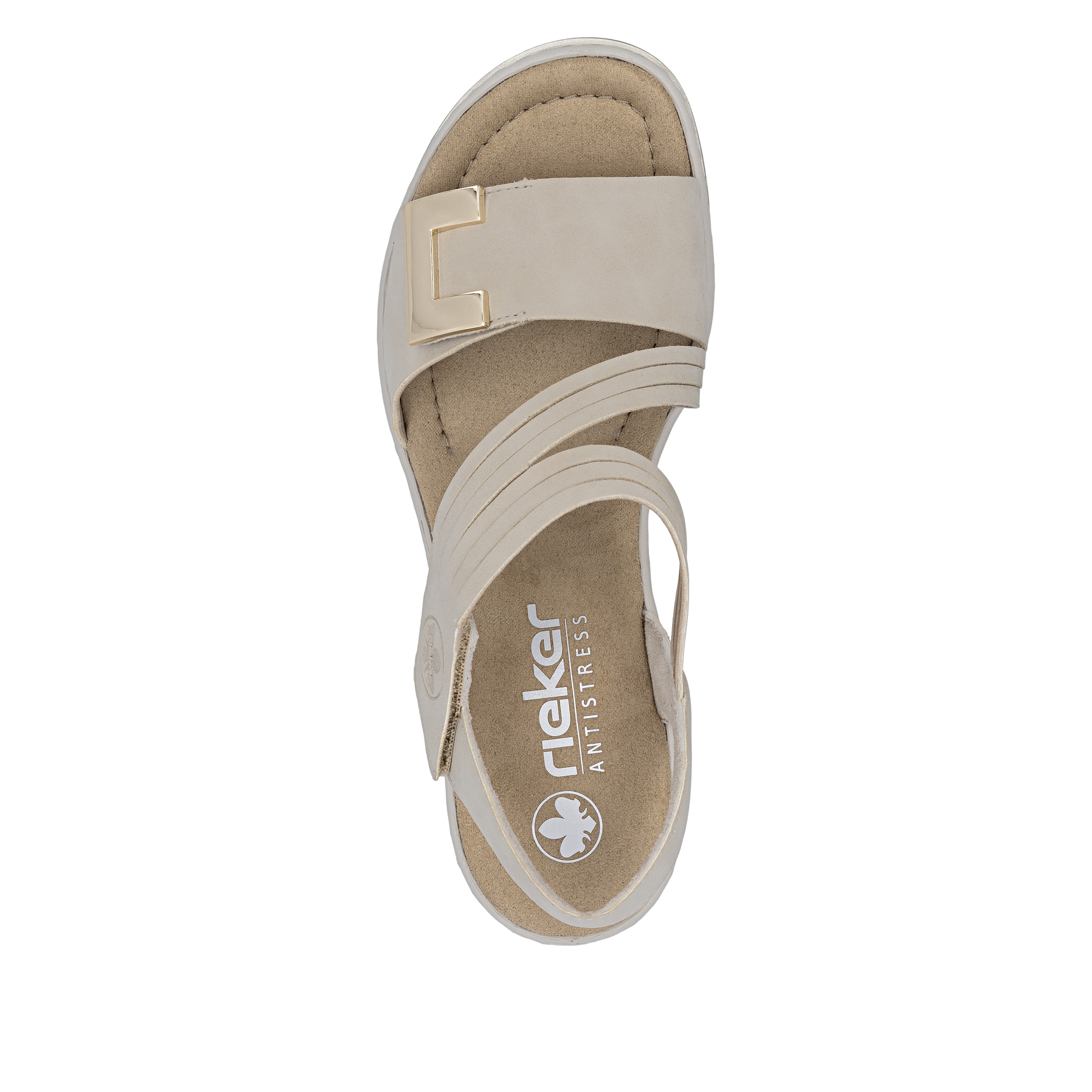 Rieker  Chaussure à scratch, chaussure d'été, chaussure de vacances avec brides asymétriques