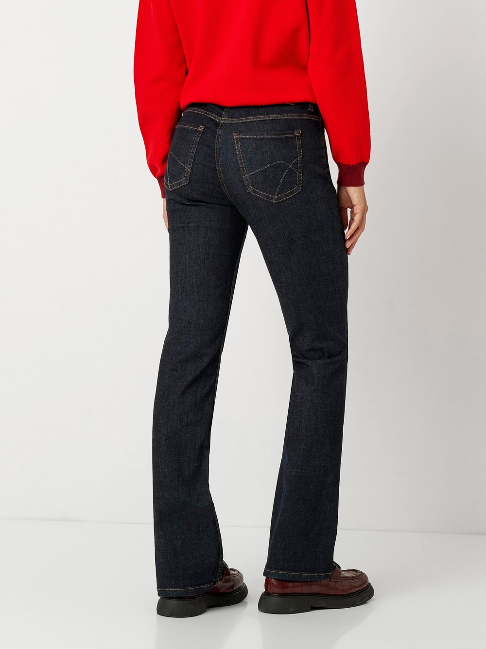 TONI 5-Pocket-Hose »Perfect Shape Bootcut«, mit Kontrastnähten