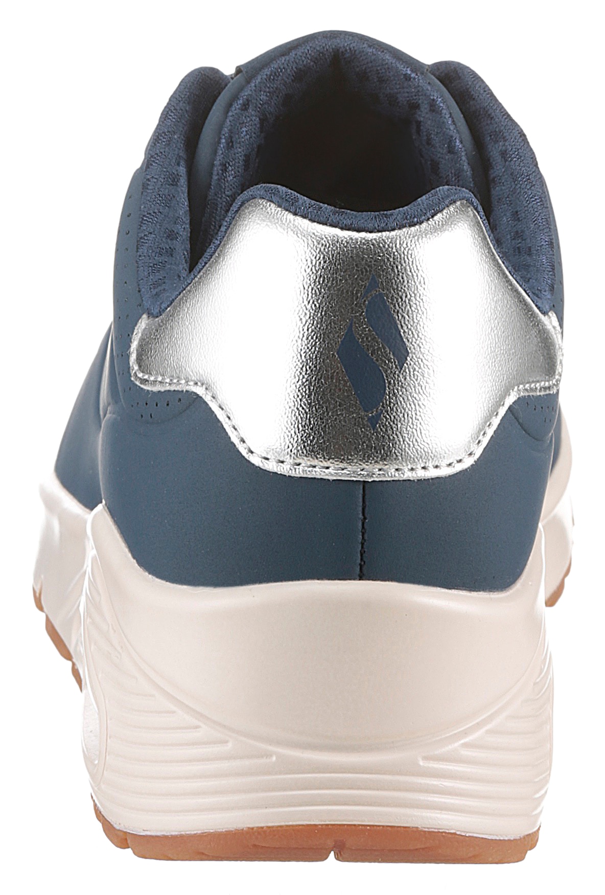 Skechers Baskets slip-on »UNO SHIMMER AWAY«  Slipper, Freizeitschuh, Plateausneaker mit modischem Keilabsatz