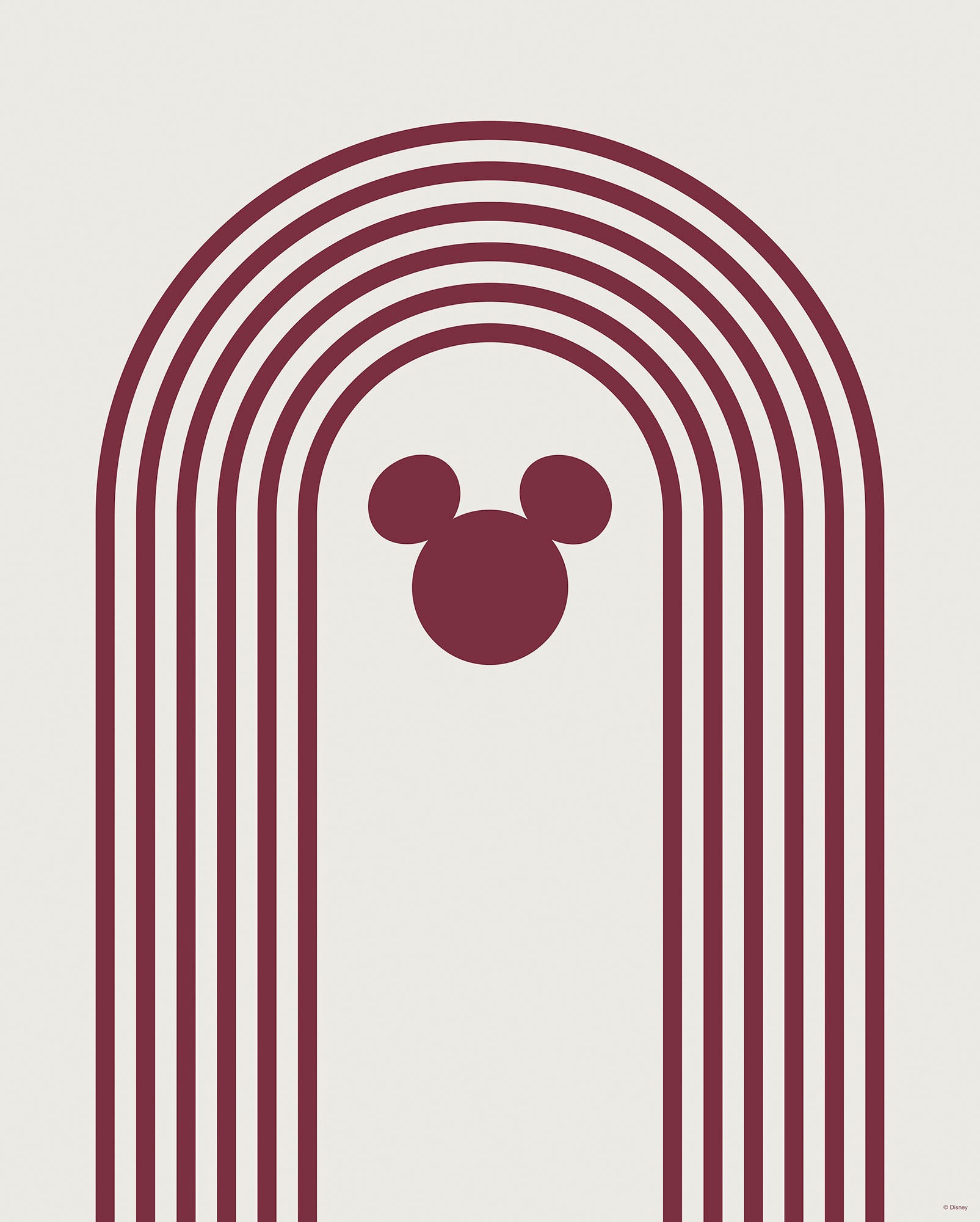 Image of Komar Wandbild »Minimal Mickey«, (1 St.), Deutsches Premium-Poster Fotopapier mit seidenmatter Oberfläche und hoher Lichtbeständigkeit. Für fotorealistische Drucke mit gestochen scharfen Details und hervorragender Farbbrillanz. bei Ackermann Versand Schwe