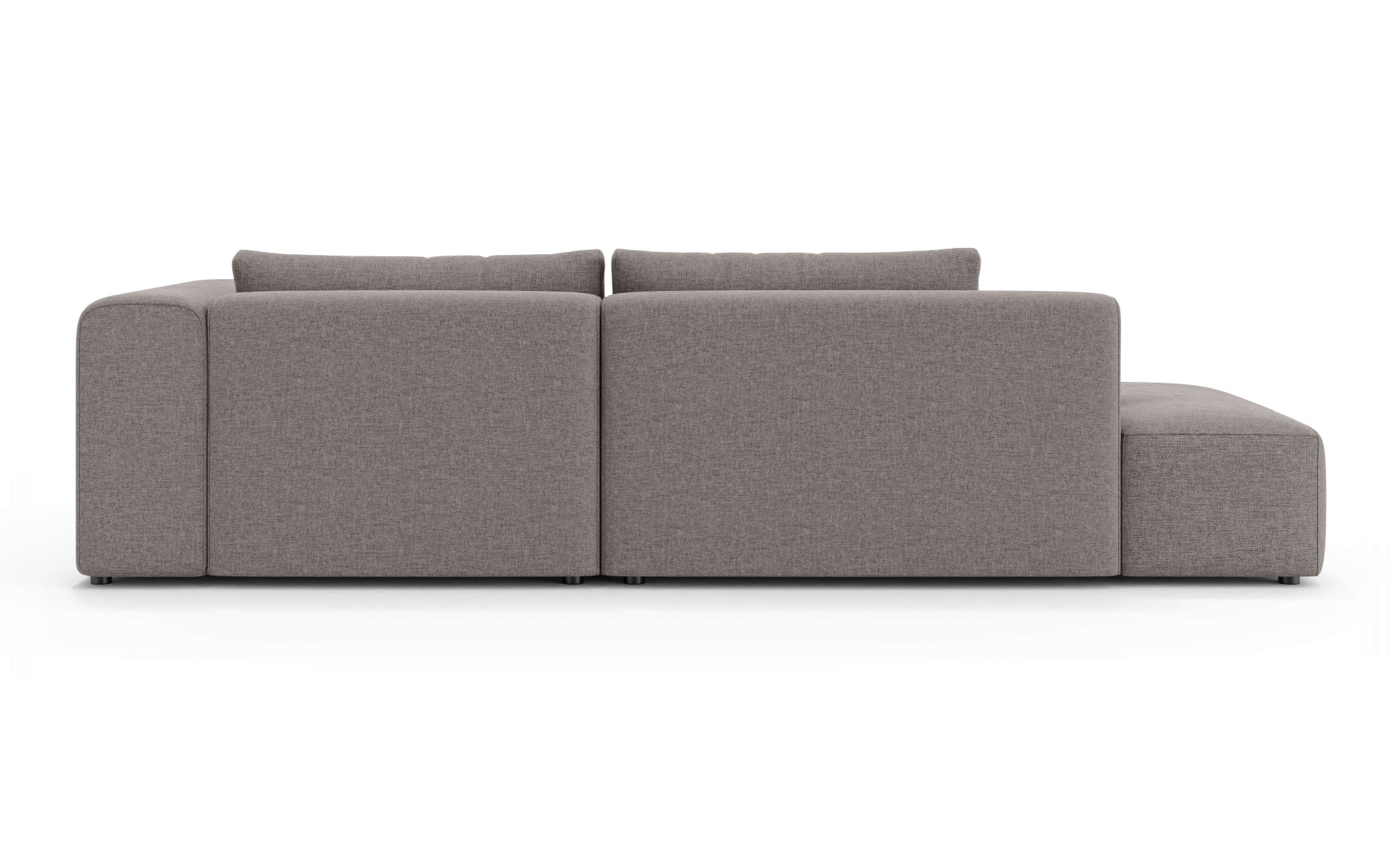 GOODproduct Ecksofa »TIARRA Design-Sofa mit Ottomane recht/links bestellbar, Breite 287 cm« L-Form mit hochelastischer Schaum und Wellenunterfederung