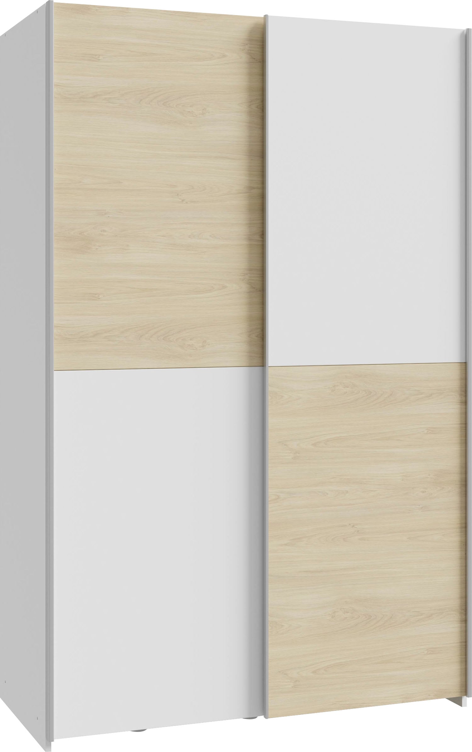 FORTE Schwebetürenschrank »2 Schiebetüren, Made in Europe, stabil und zeitlos« 5 Breiten: 120 -200cm, Höhe ca. 190cm,  in verschiedenen Farben und Breiten