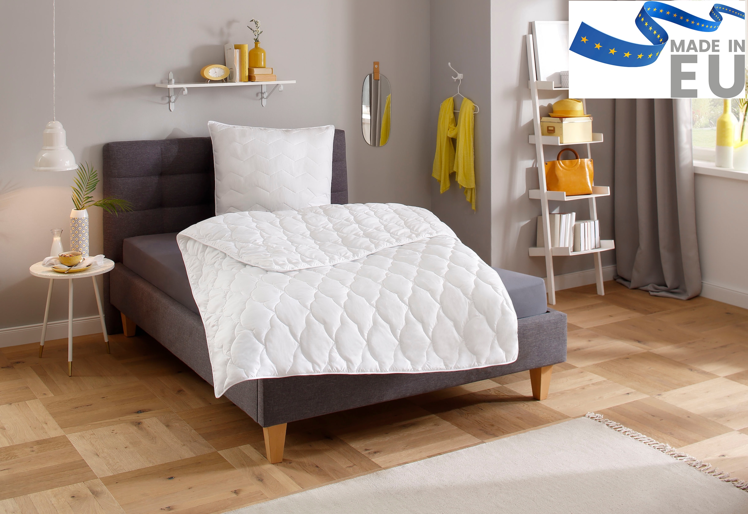 my home Couette microfibre »Mondschein, Bettdecke 135x200 cm, 155x220 cm, 200x200 cm« leicht Füllung Polyester 1 cuis tlg. Bettdecken, Sommer, Winter; allergiker geeignet (Hausstauballergiker)