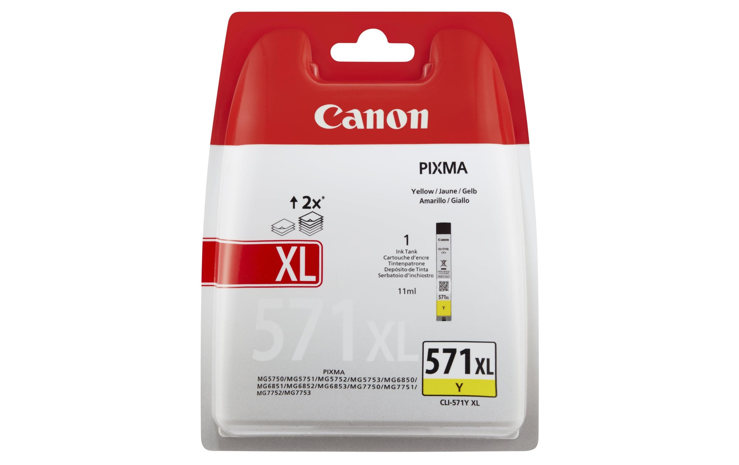 Image of Canon Tintenpatrone "CLI-571Y XL Yellow"