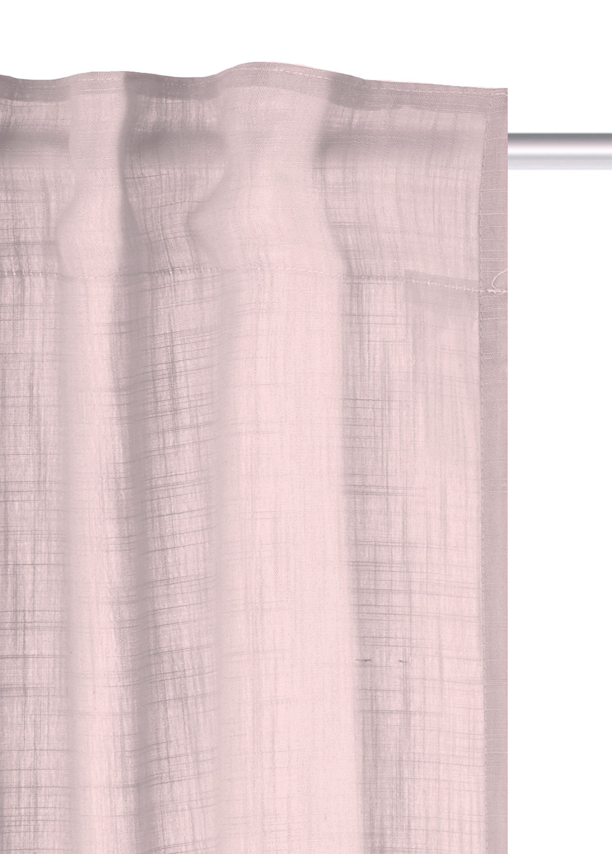 Home Basics Gardine »SOFTY, 1 Stück, Multifunktiosnband, Leinenstruktur, halbtransparent« Multifunktionsband 1 Stk. tlg. Kombibandschal Leinenstruktur SOFT