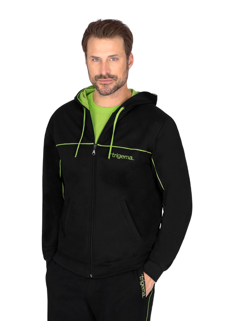 Image of Trigema Kapuzensweatjacke, mit langem Reissverschluss bei Ackermann Versand Schweiz