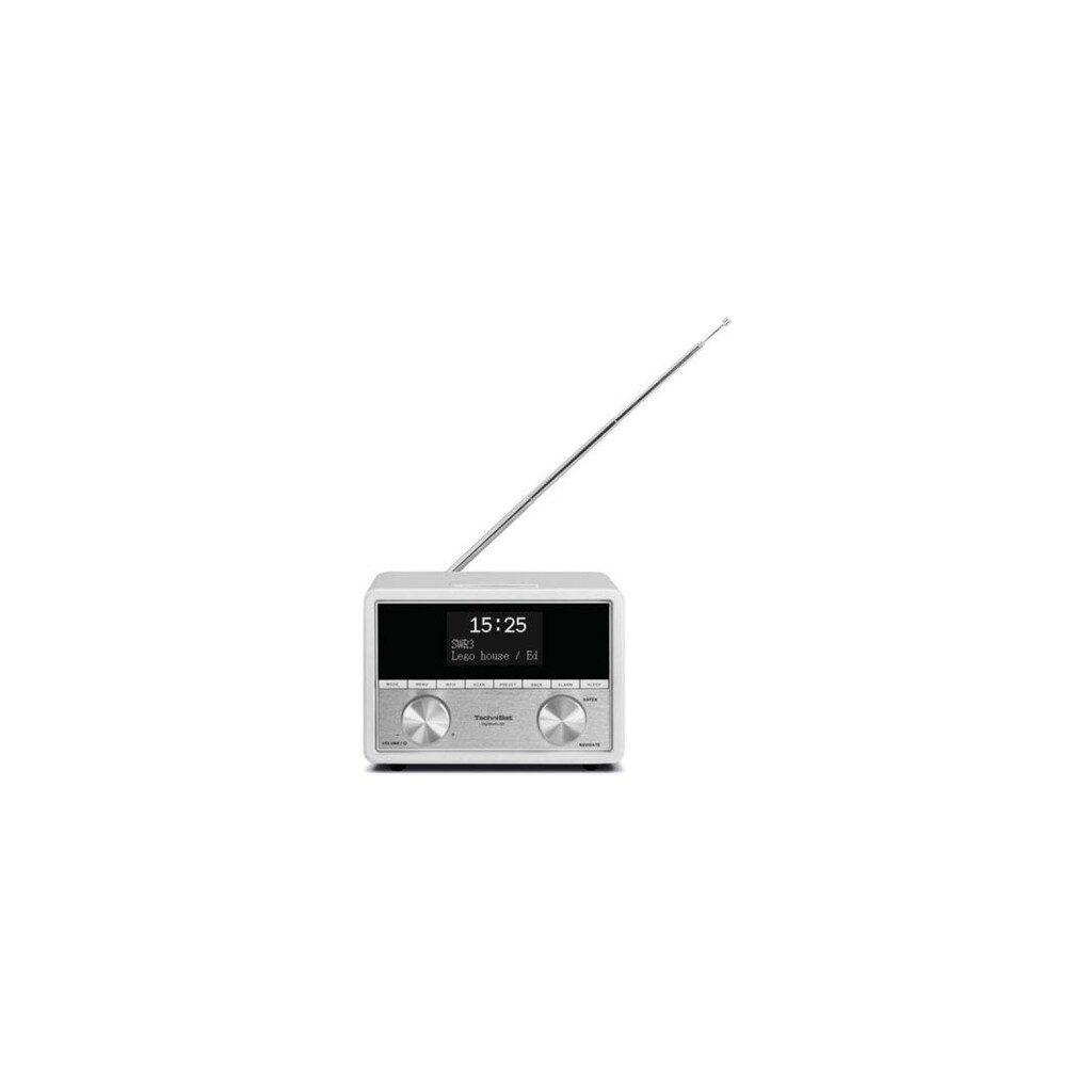 TechniSat Digitalradio (DAB+) »80 Weiss«, (Digitalradio (DAB+)-FM-Tuner)