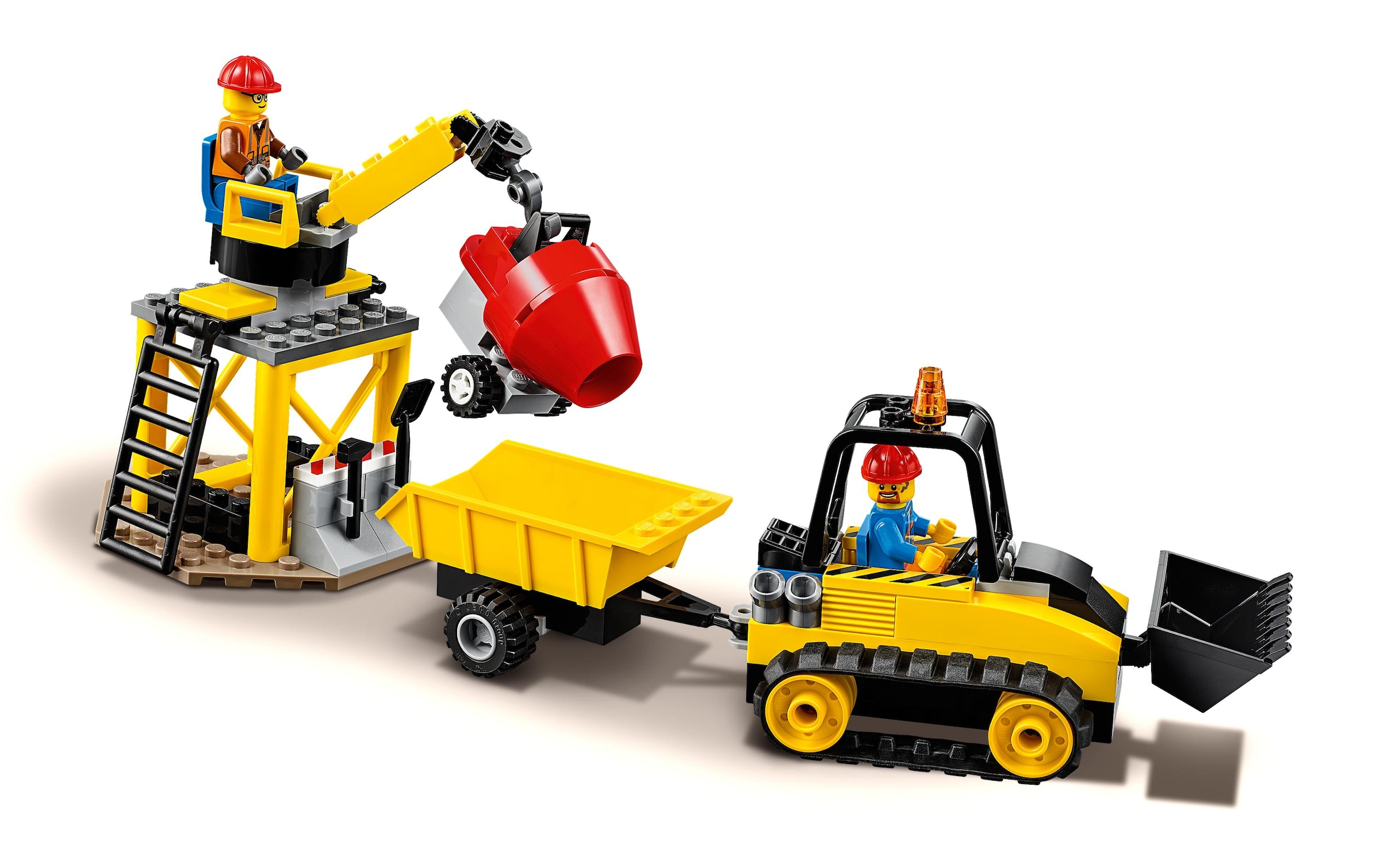 LEGO® Konstruktionsspielsteine »Bagger auf der Baustelle«