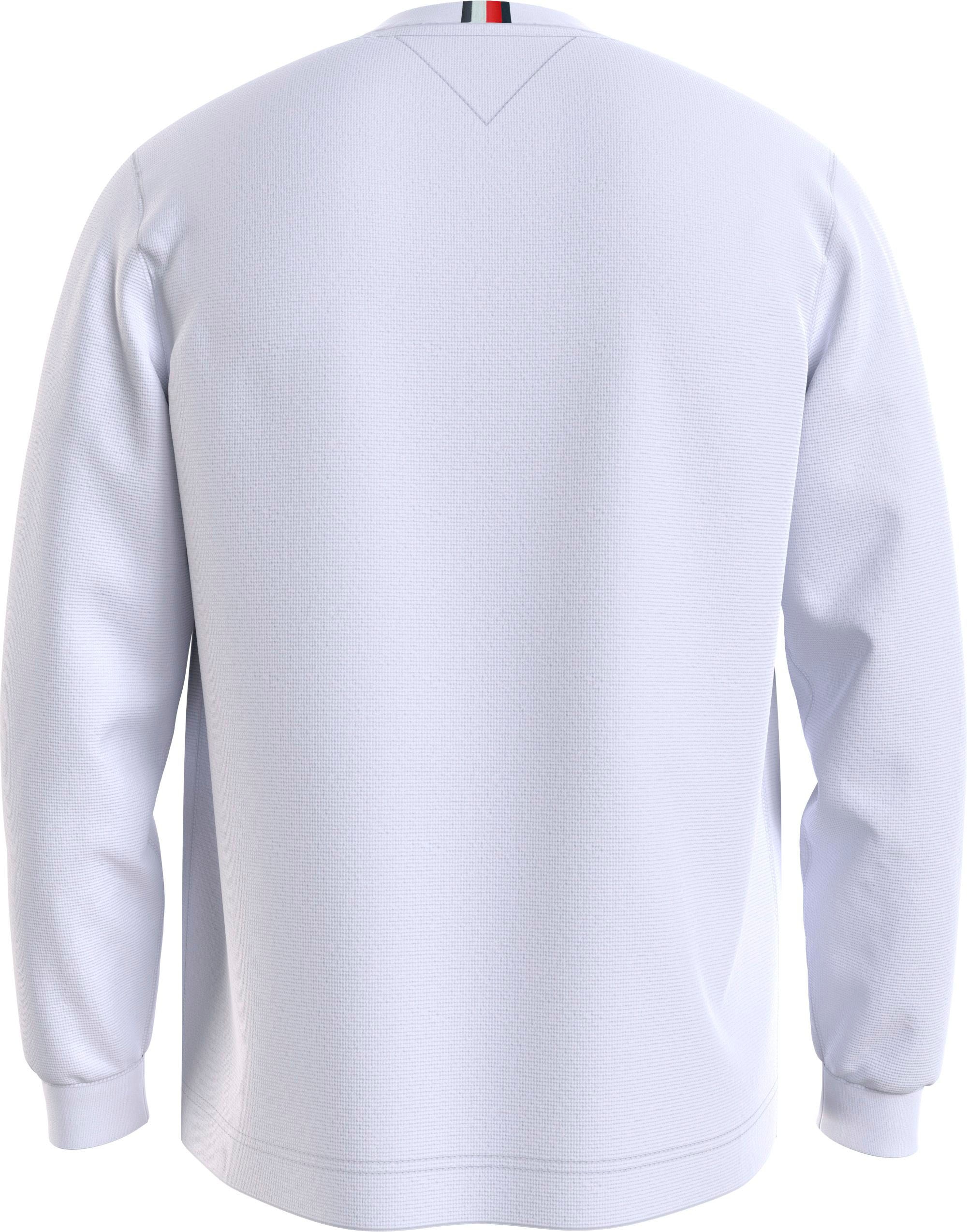 Tommy Hilfiger Rundhalspullover »TEXTURED LS TEE« mit Rundhalsausschnitt