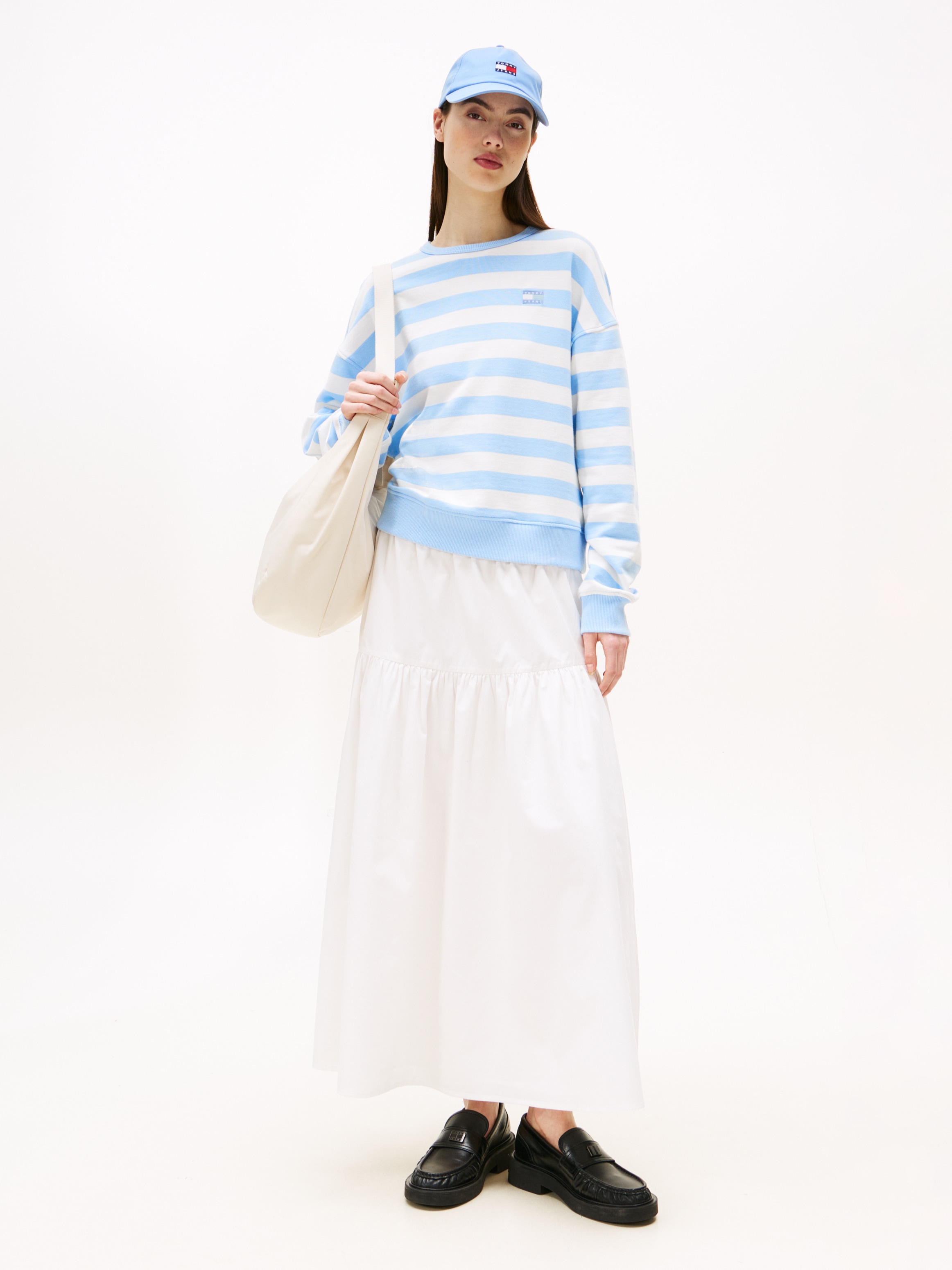 Tommy Jeans Maxirock »TJW POPLIN TIERED MAXI SKIRT«