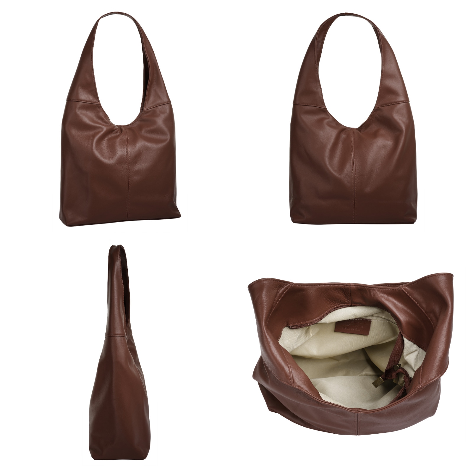 Piké Shopper, echt Leder, Made in Italy